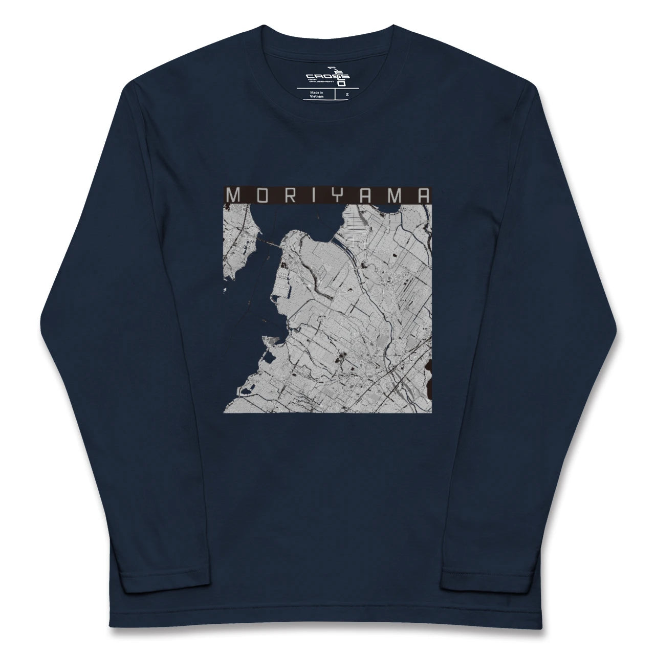 【守山(滋賀県)】地図柄ロングスリーブTシャツ