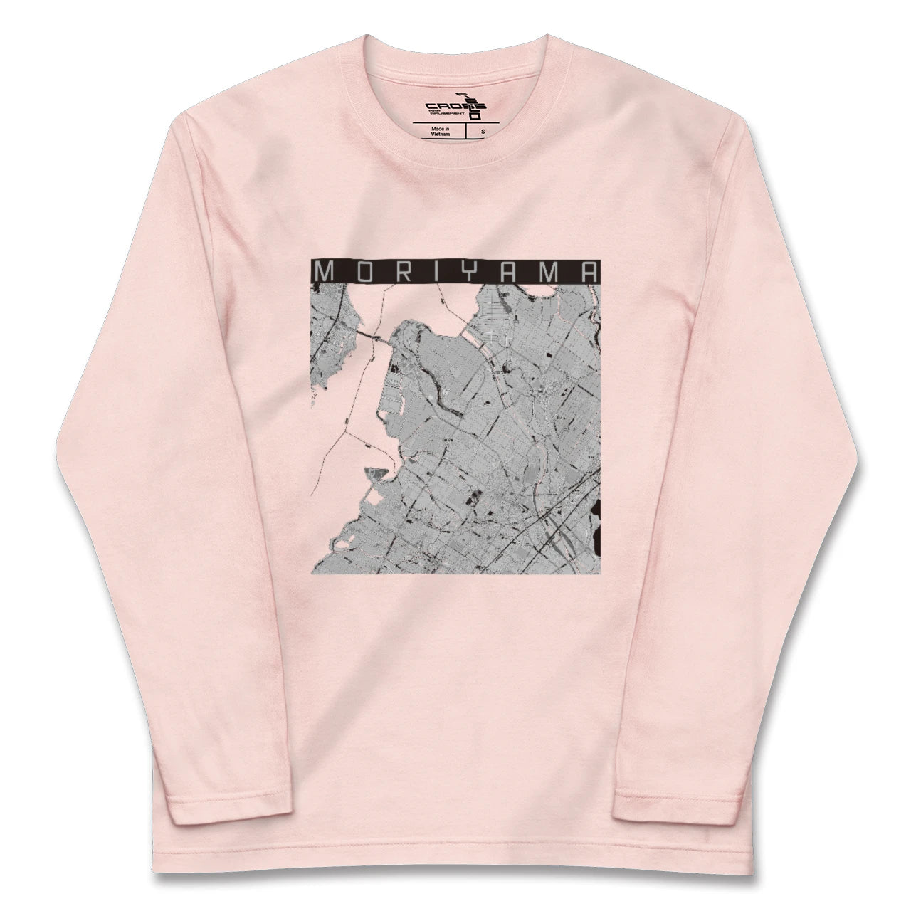 【守山(滋賀県)】地図柄ロングスリーブTシャツ