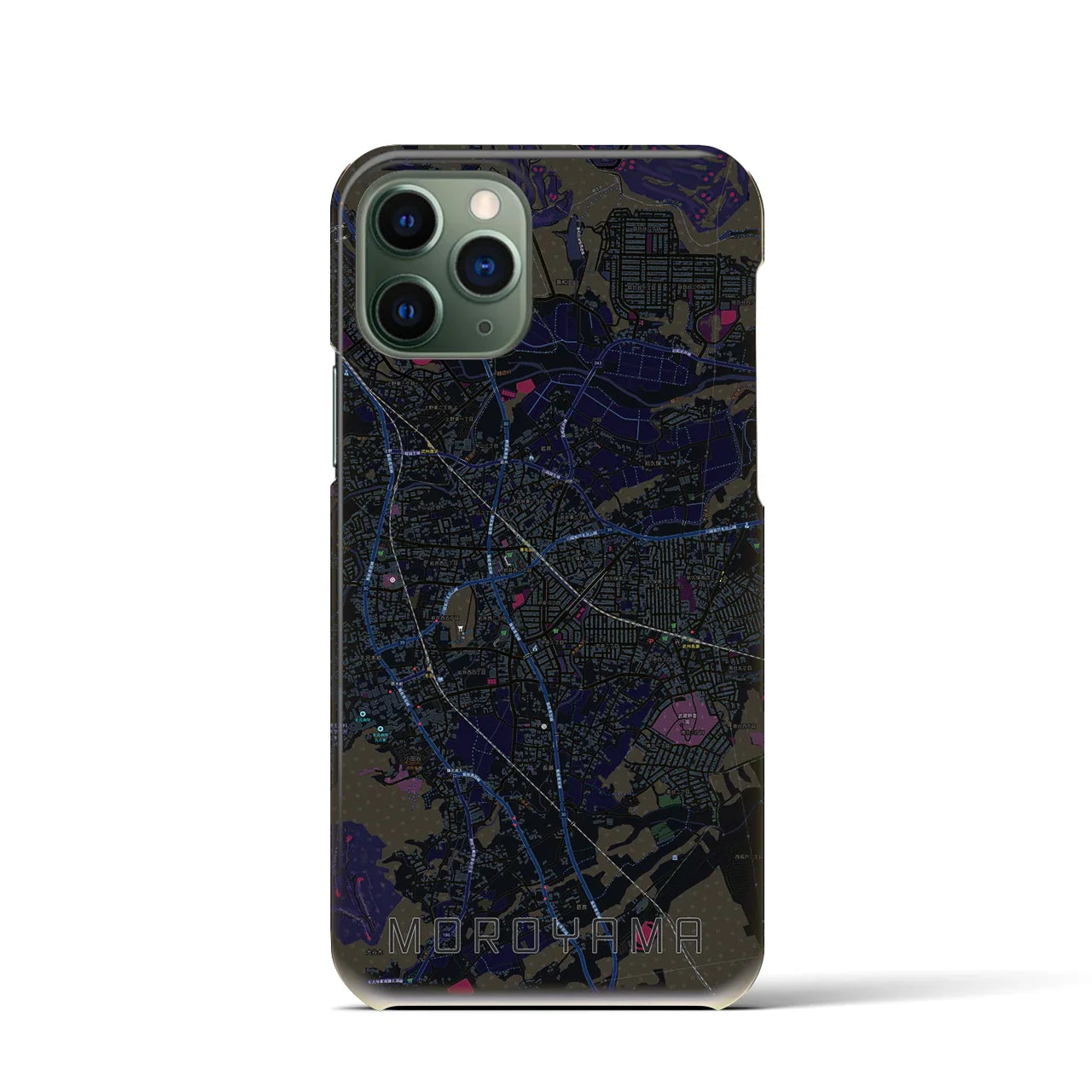 【毛呂山(埼玉県)】地図柄iPhoneケース(バックカバータイプ)