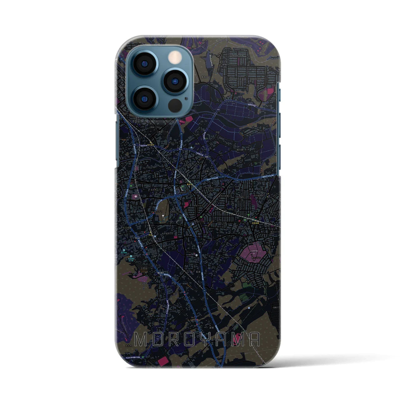 【毛呂山(埼玉県)】地図柄iPhoneケース(バックカバータイプ)