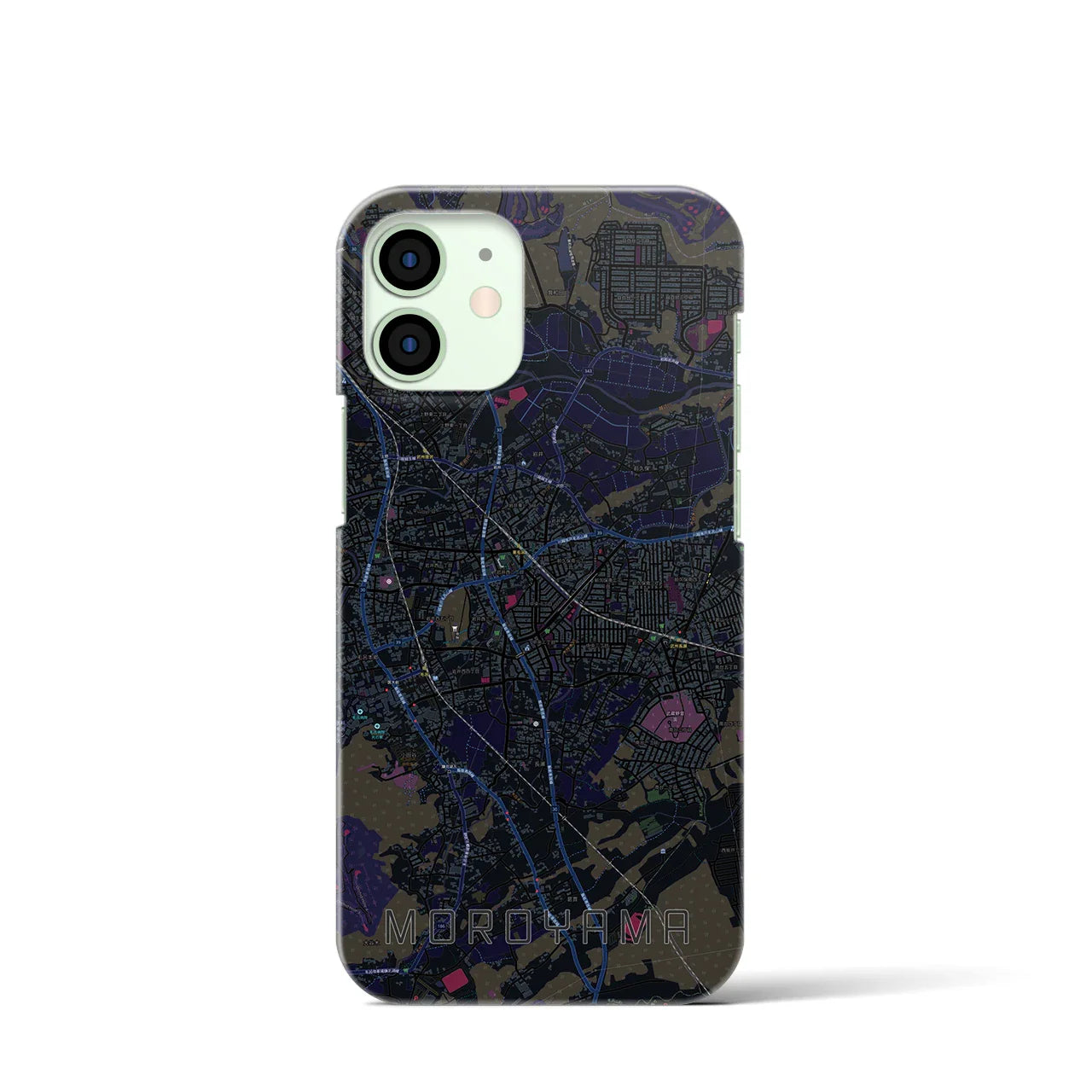 【毛呂山(埼玉県)】地図柄iPhoneケース(バックカバータイプ)