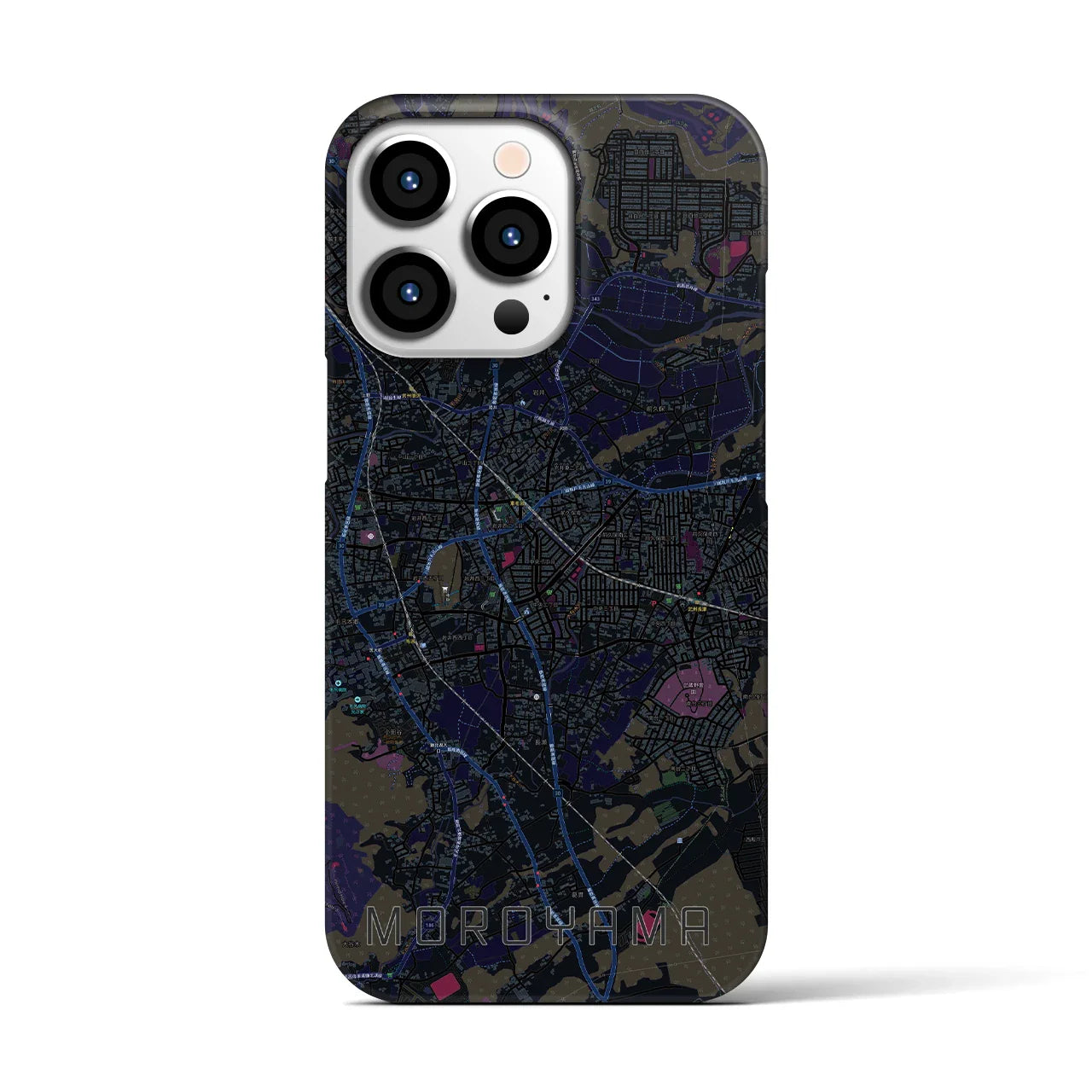 【毛呂山(埼玉県)】地図柄iPhoneケース(バックカバータイプ)