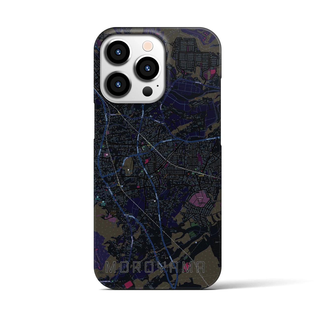 【毛呂山(埼玉県)】地図柄iPhoneケース(バックカバータイプ)