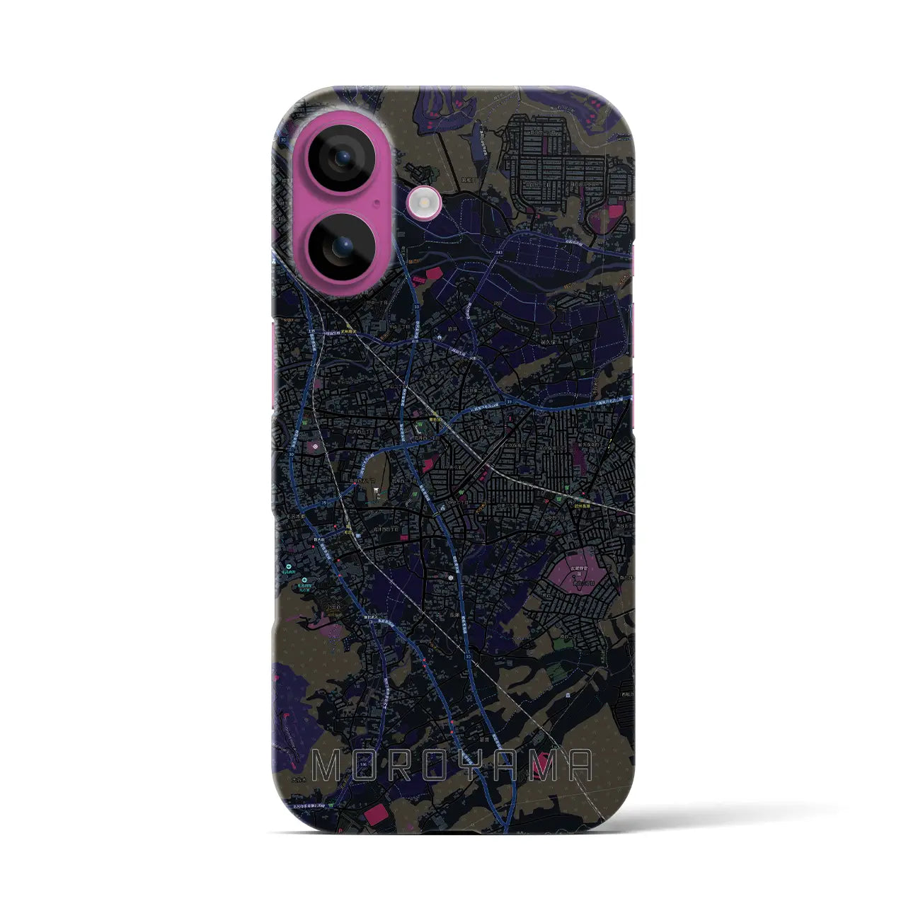 【毛呂山(埼玉県)】地図柄iPhoneケース(バックカバータイプ)
