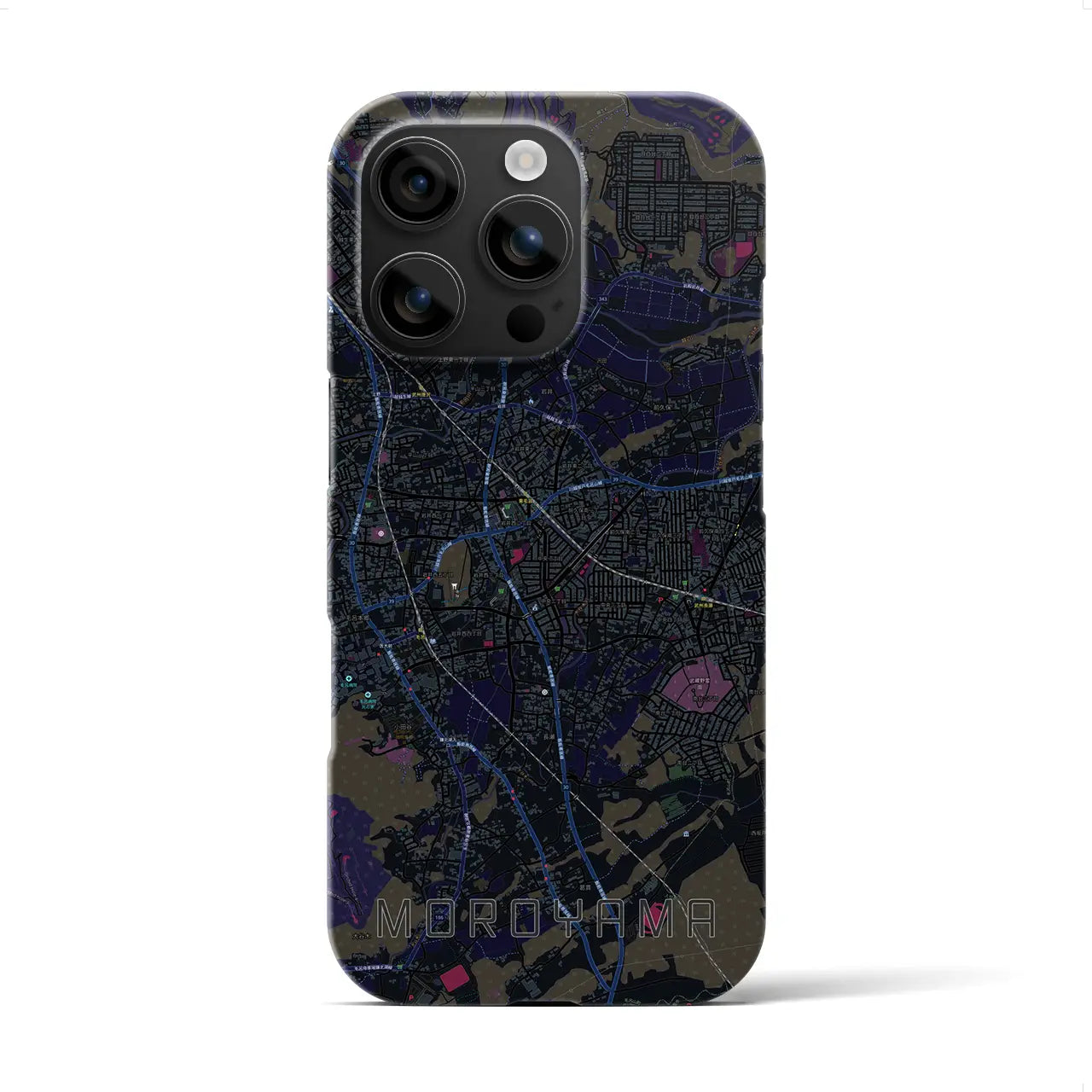 【毛呂山(埼玉県)】地図柄iPhoneケース(バックカバータイプ)
