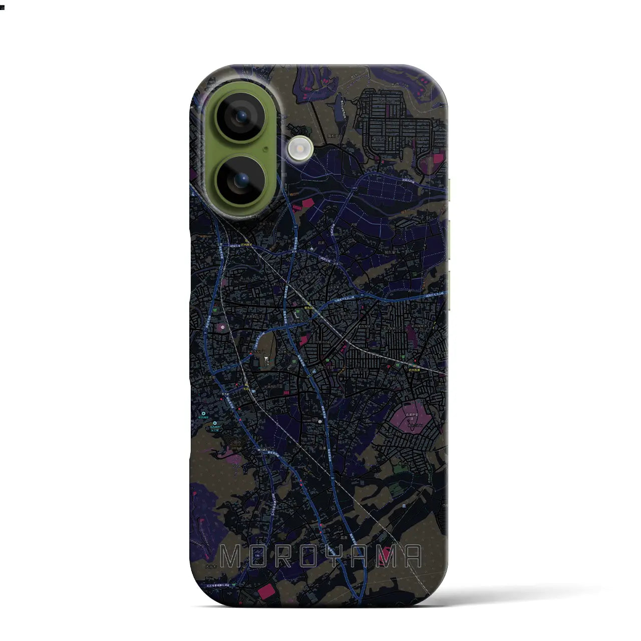 【毛呂山(埼玉県)】地図柄iPhoneケース(バックカバータイプ)