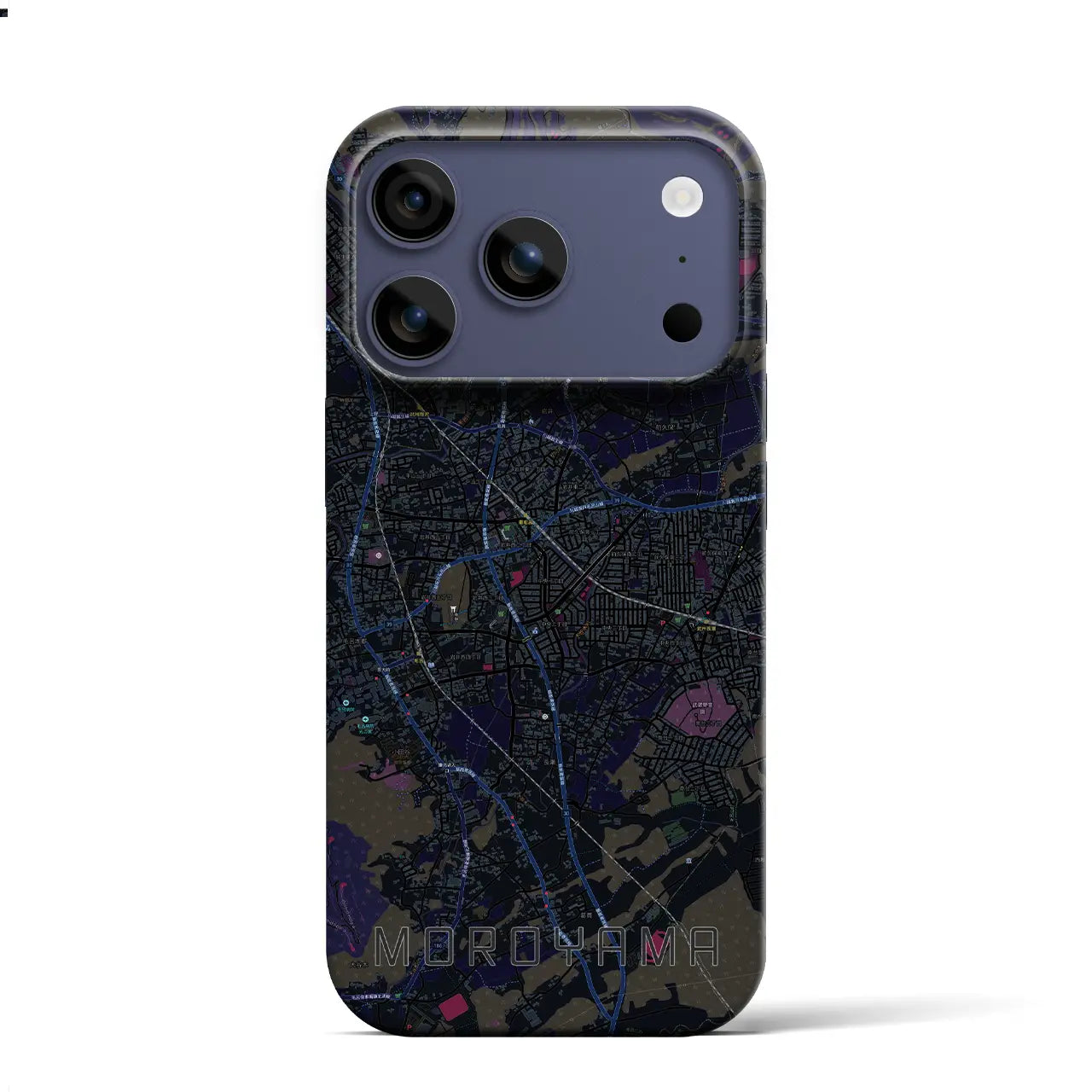 【毛呂山(埼玉県)】地図柄iPhoneケース(バックカバータイプ)