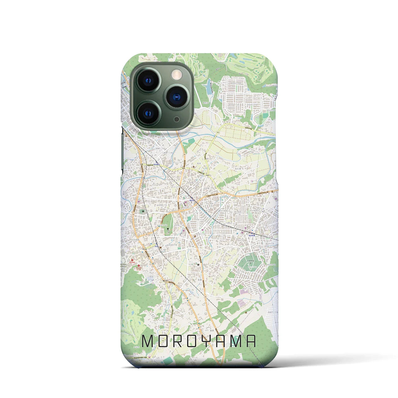 【毛呂山(埼玉県)】地図柄iPhoneケース(バックカバータイプ)