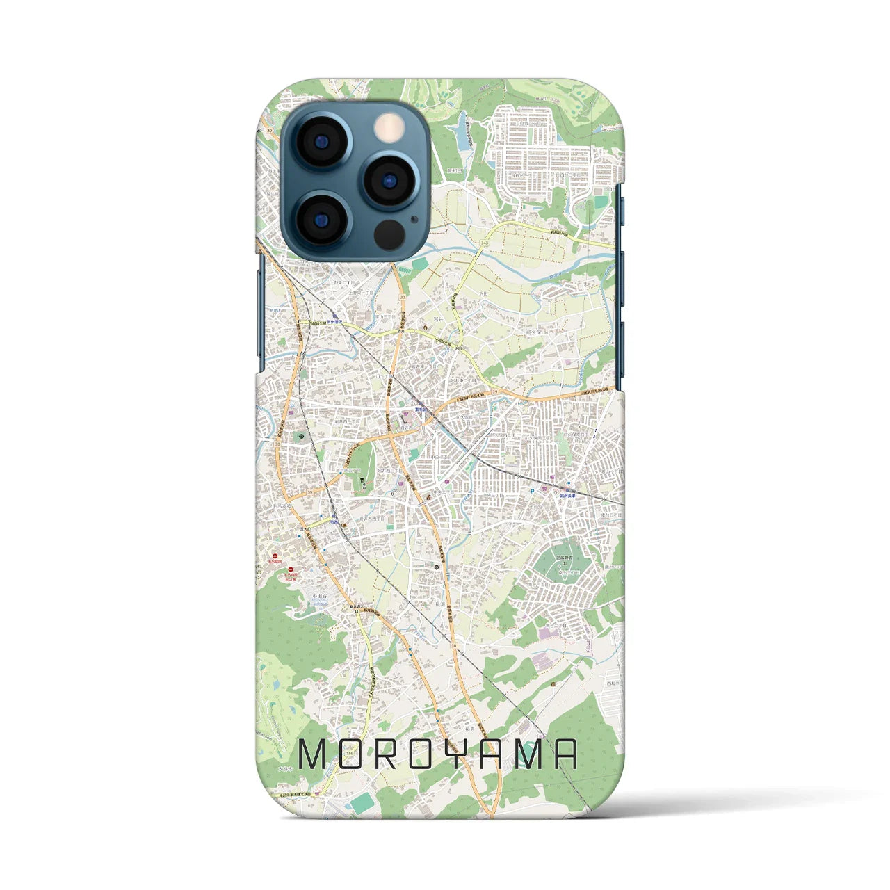 【毛呂山(埼玉県)】地図柄iPhoneケース(バックカバータイプ)