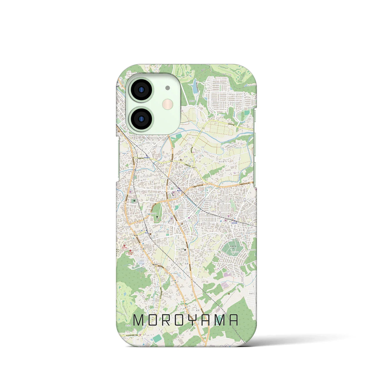 【毛呂山(埼玉県)】地図柄iPhoneケース(バックカバータイプ)