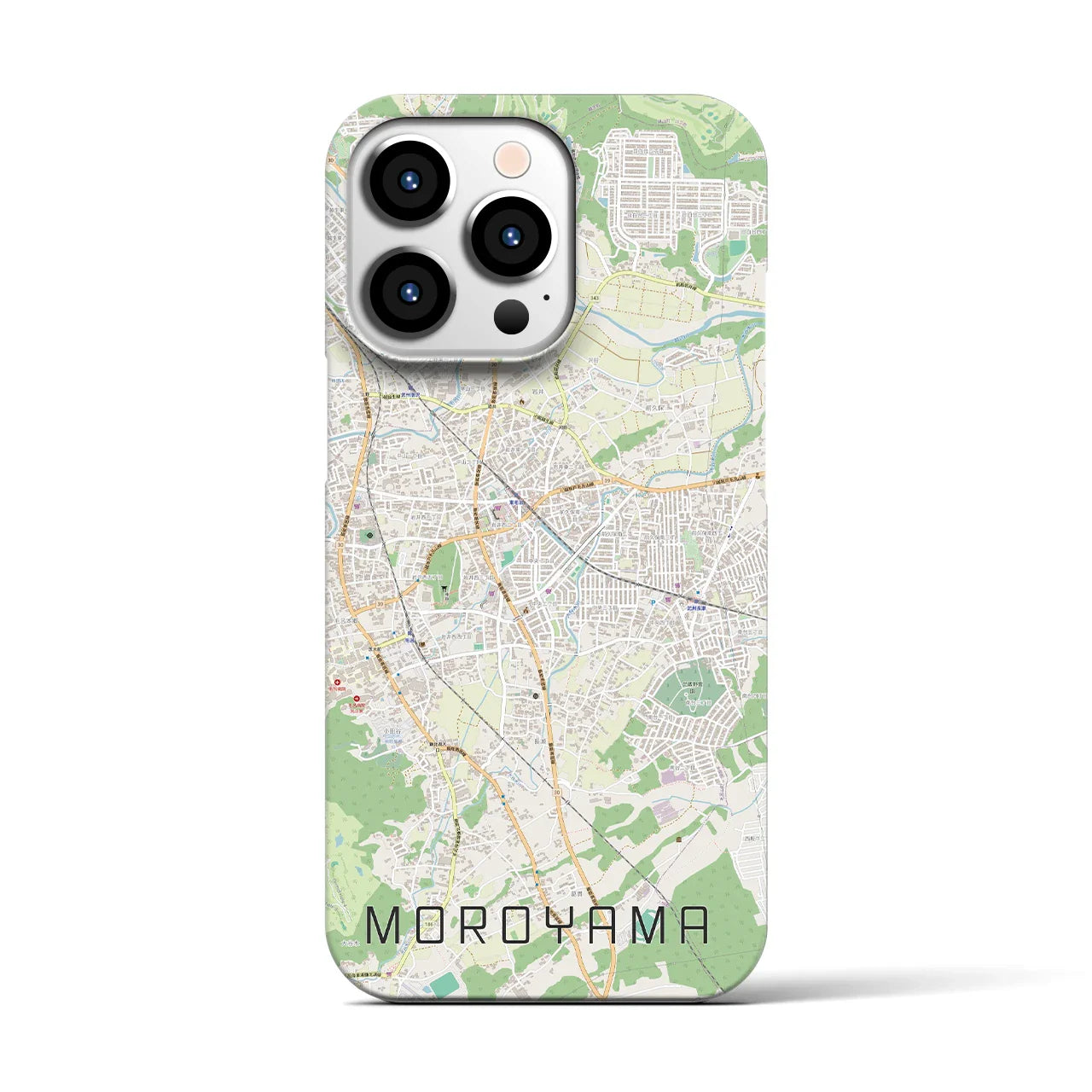 【毛呂山(埼玉県)】地図柄iPhoneケース(バックカバータイプ)