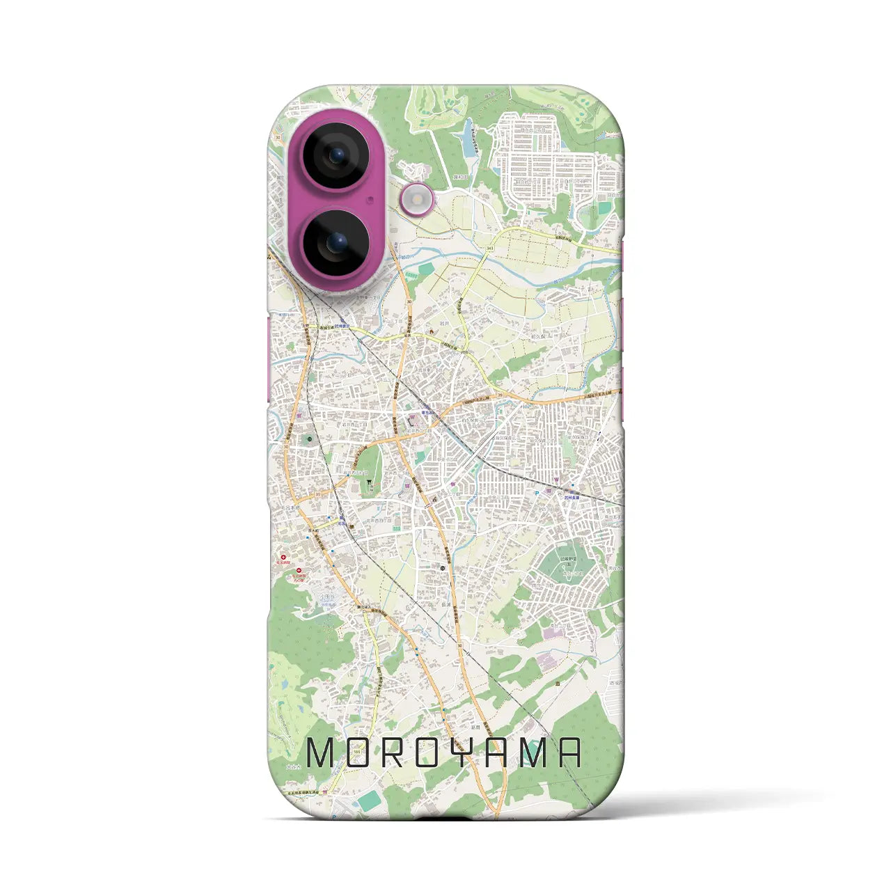 【毛呂山(埼玉県)】地図柄iPhoneケース(バックカバータイプ)