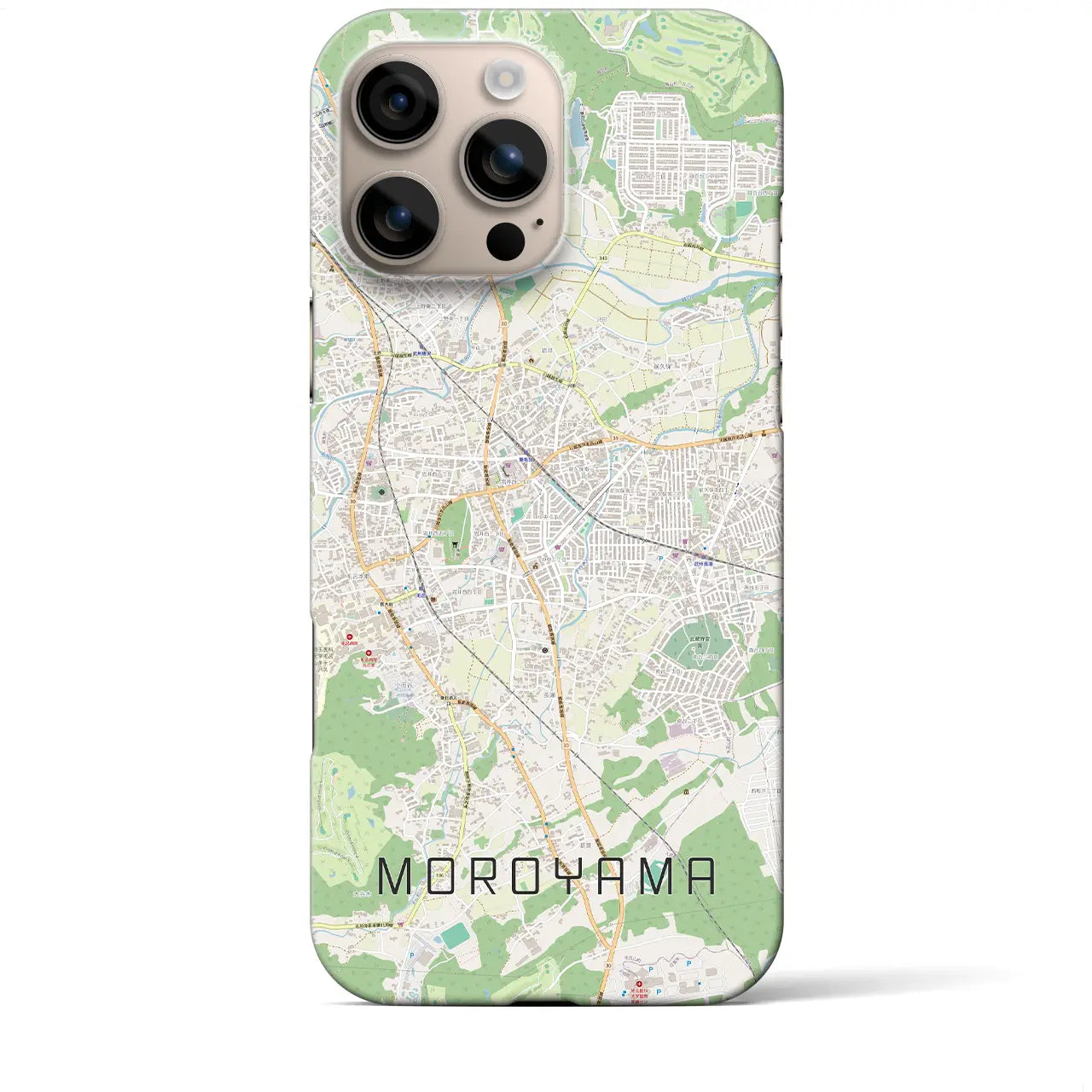 【毛呂山(埼玉県)】地図柄iPhoneケース(バックカバータイプ)
