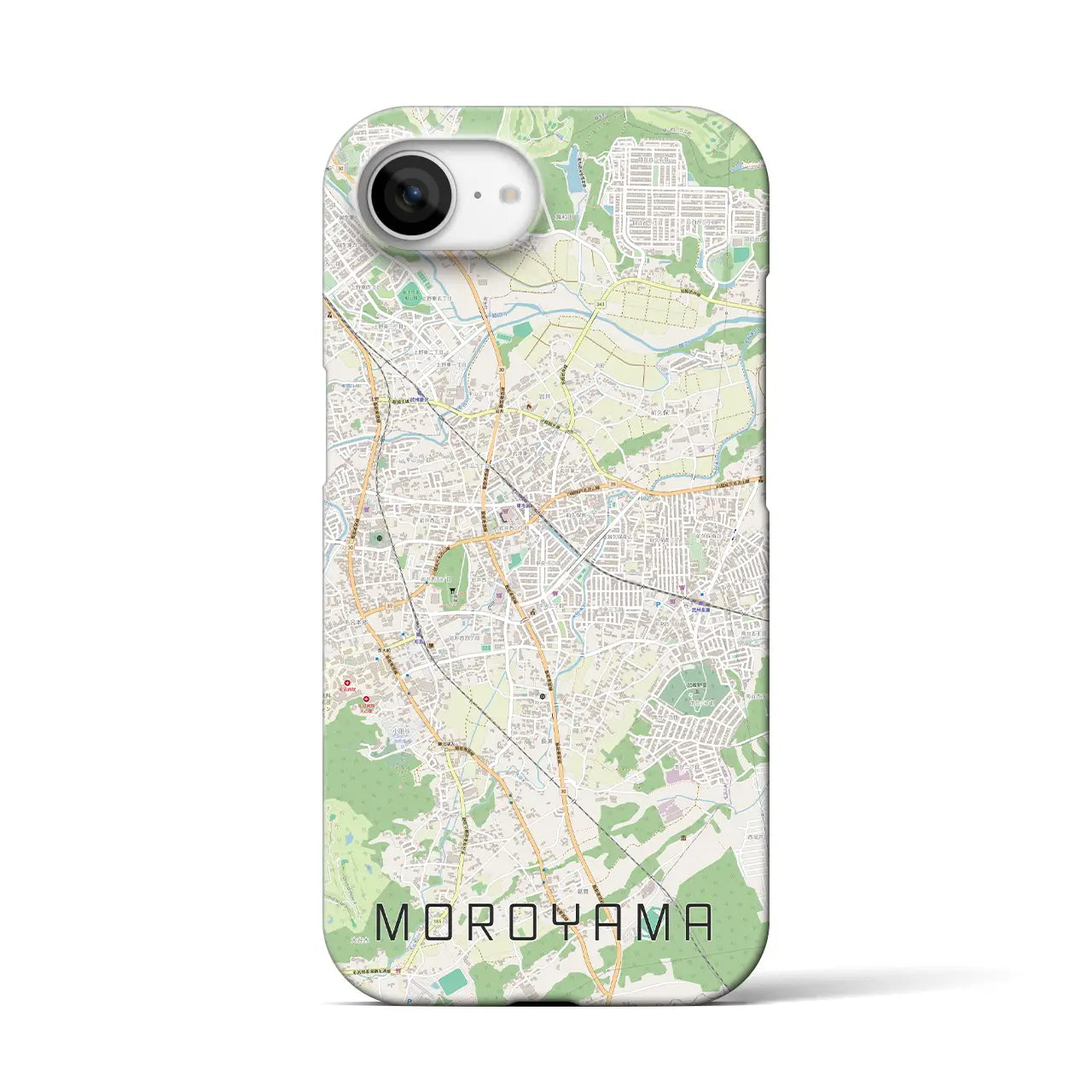 【毛呂山(埼玉県)】地図柄iPhoneケース(バックカバータイプ)