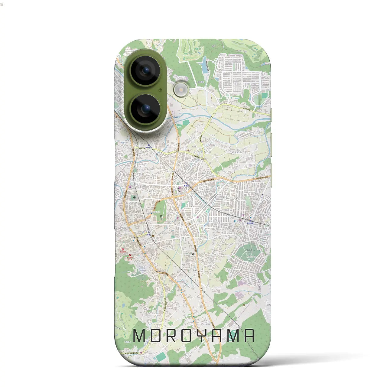 【毛呂山(埼玉県)】地図柄iPhoneケース(バックカバータイプ)