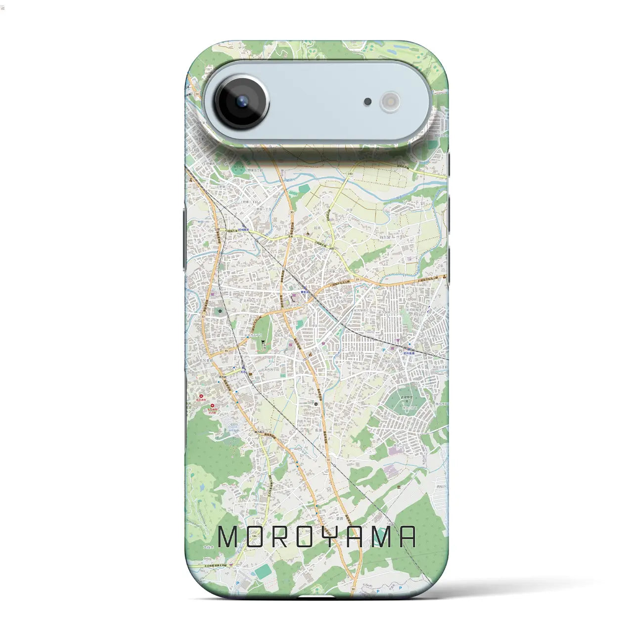 【毛呂山(埼玉県)】地図柄iPhoneケース(バックカバータイプ)ナチュラル・iPhone 17 Pro Max 用
