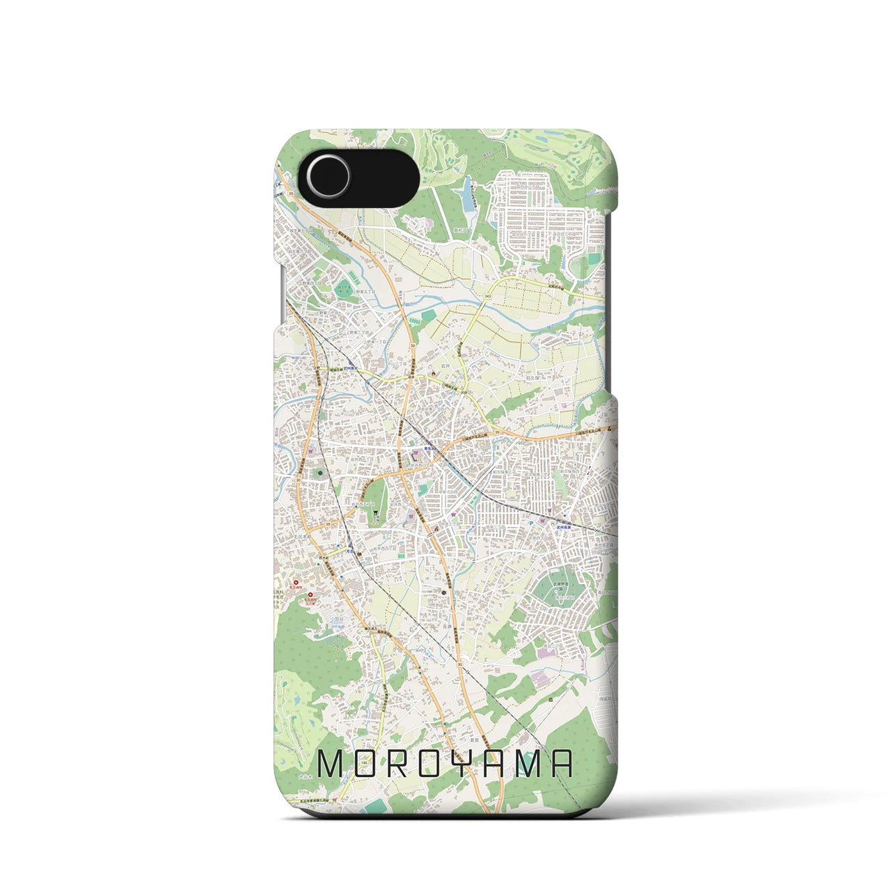 【毛呂山(埼玉県)】地図柄iPhoneケース(バックカバータイプ)