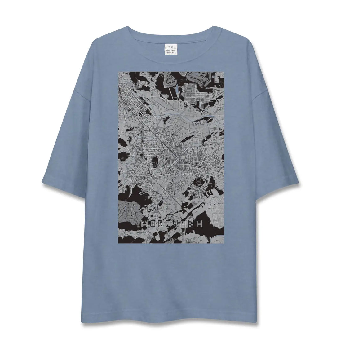 【毛呂山(埼玉県)】地図柄ビッグシルエットTシャツ