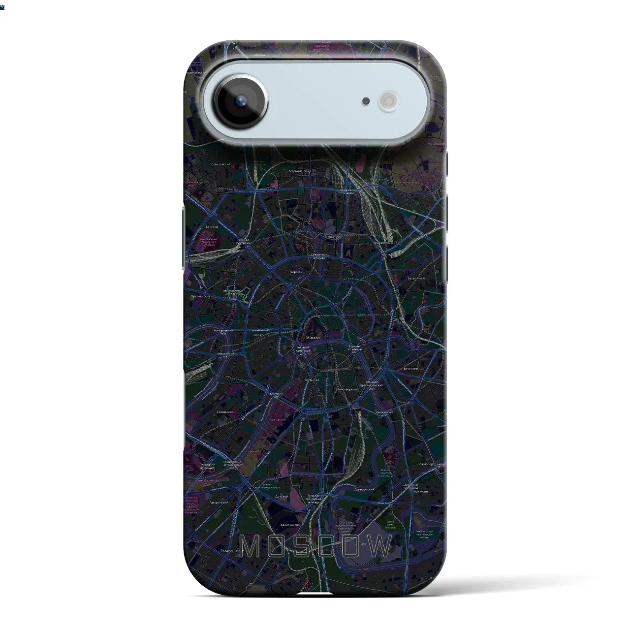 【モスクワ(ロシア)】地図柄iPhoneケース(バックカバータイプ)