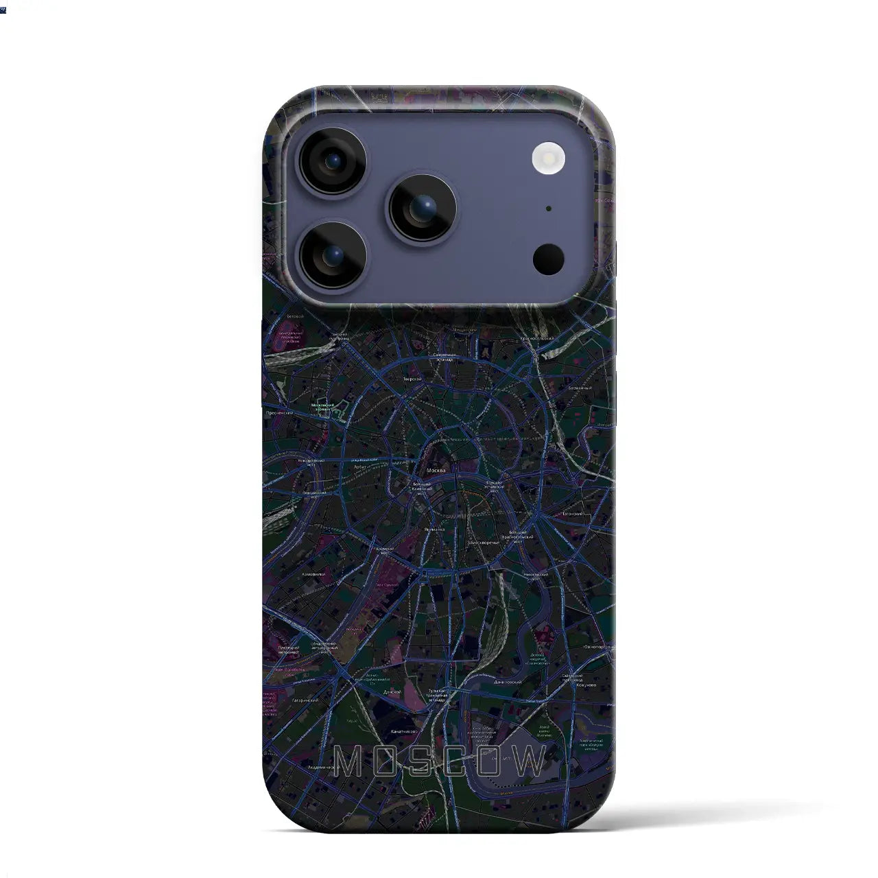 【モスクワ(ロシア)】地図柄iPhoneケース(バックカバータイプ)