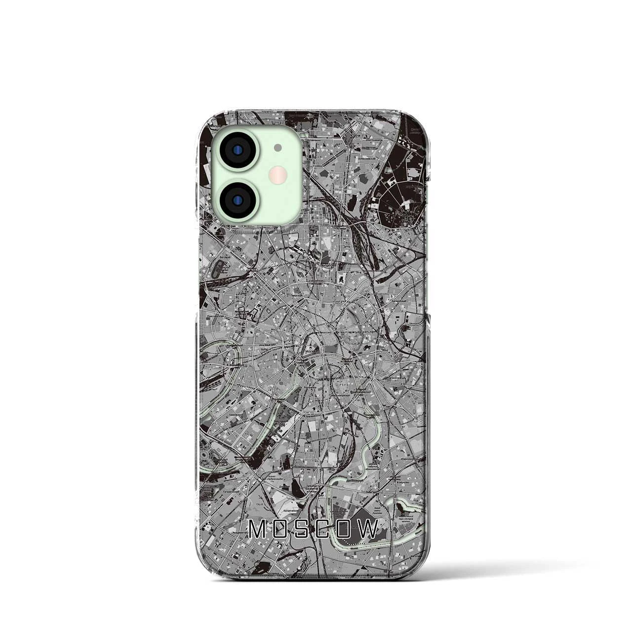 【モスクワ(ロシア)】地図柄iPhoneケース(クリアタイプ)