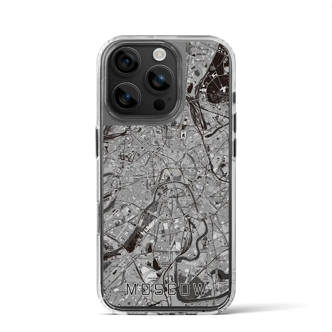 【モスクワ(ロシア)】地図柄iPhoneケース(MagSafeタイプ)