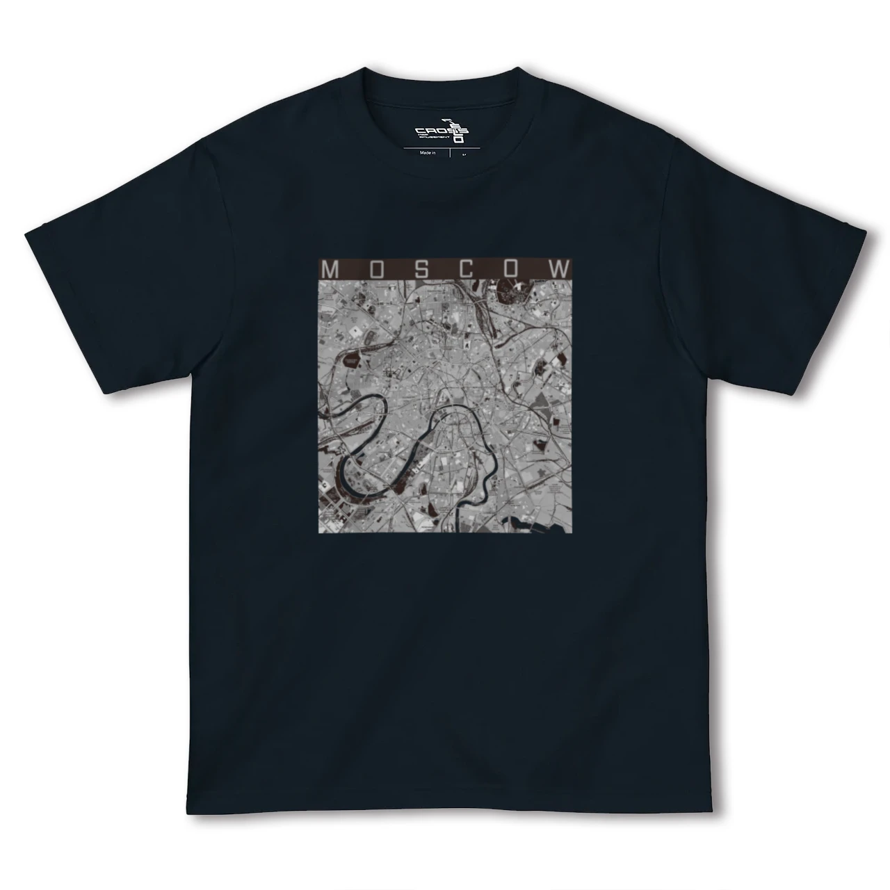 【モスクワ(ロシア)】地図柄ヘビーウェイトTシャツ