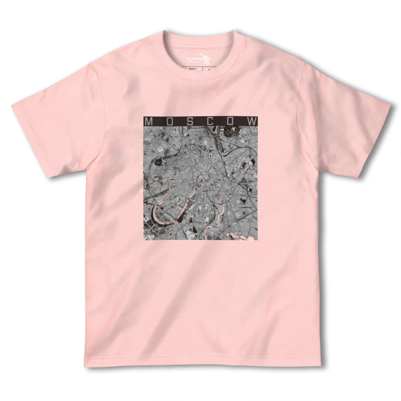【モスクワ(ロシア)】地図柄ヘビーウェイトTシャツ