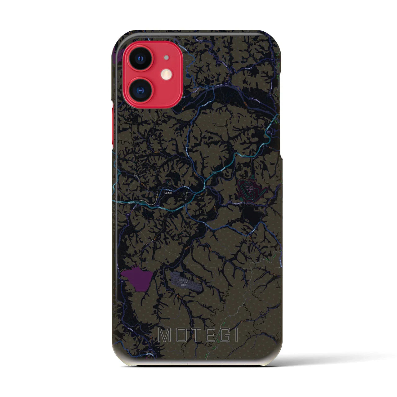 【茂木(栃木県)】地図柄iPhoneケース(バックカバータイプ)