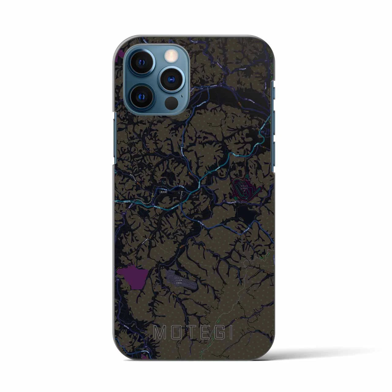 【茂木(栃木県)】地図柄iPhoneケース(バックカバータイプ)