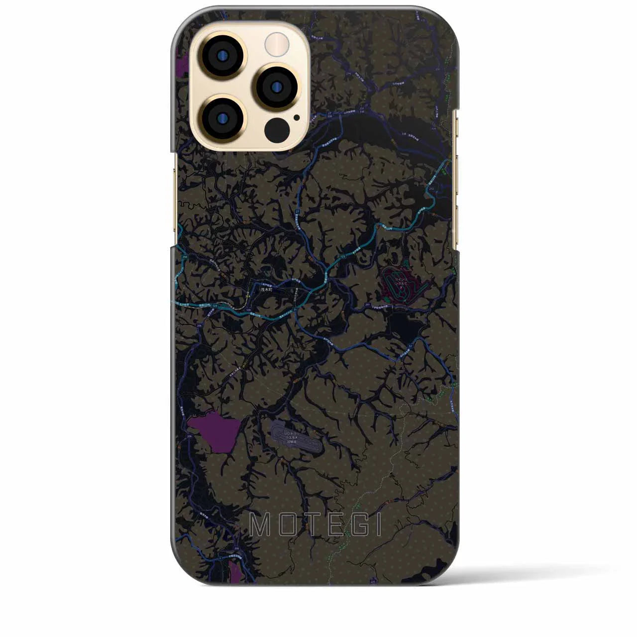 【茂木(栃木県)】地図柄iPhoneケース(バックカバータイプ)