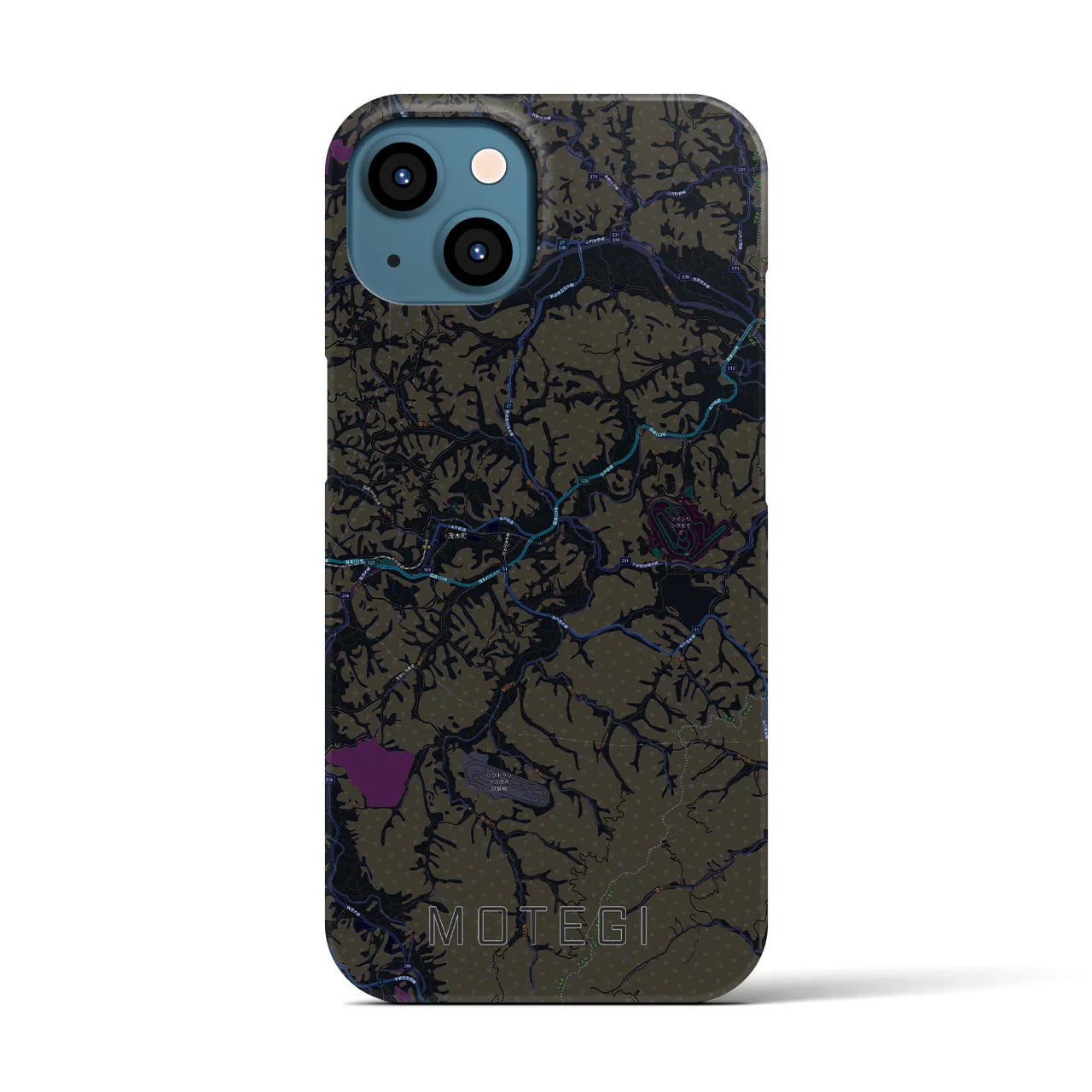【茂木(栃木県)】地図柄iPhoneケース(バックカバータイプ)