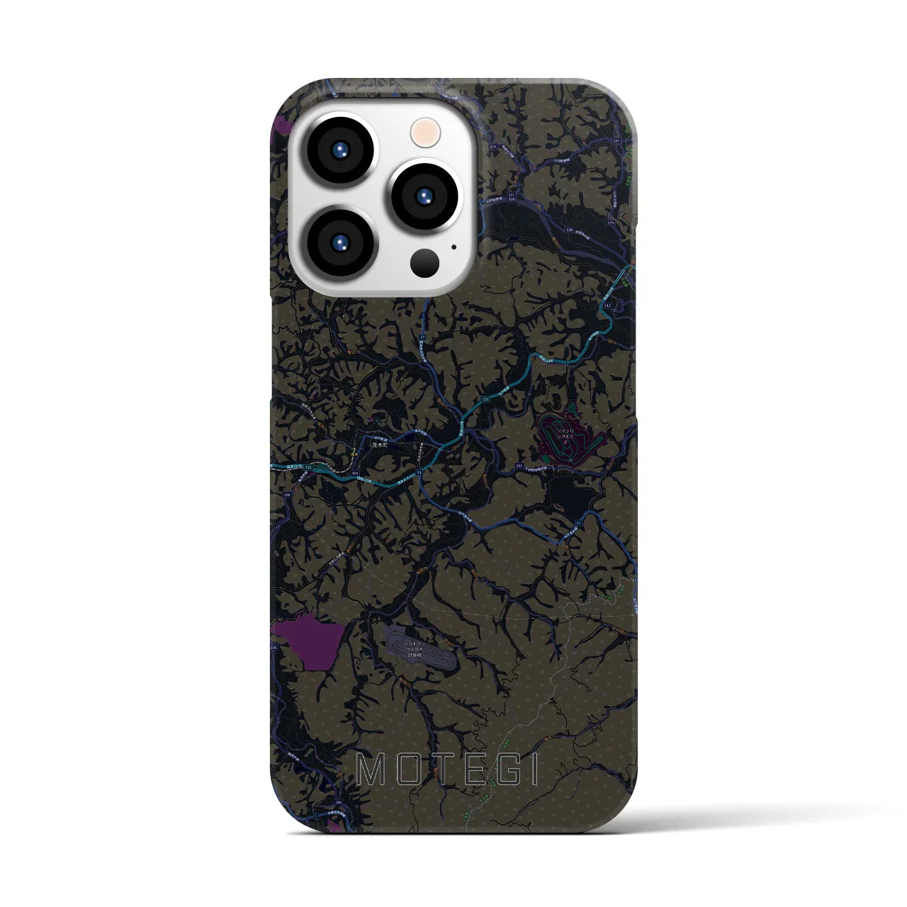 【茂木(栃木県)】地図柄iPhoneケース(バックカバータイプ)