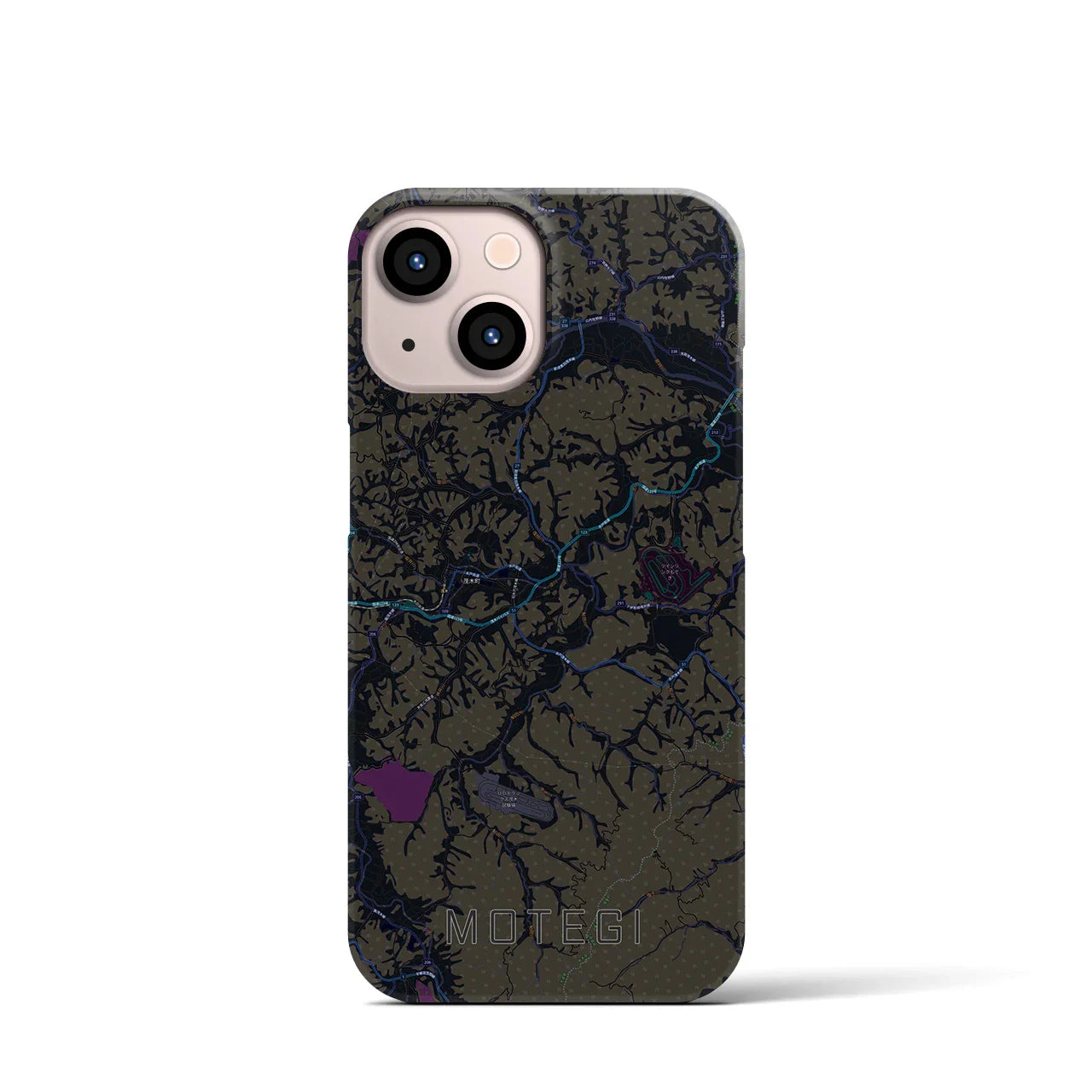 【茂木(栃木県)】地図柄iPhoneケース(バックカバータイプ)