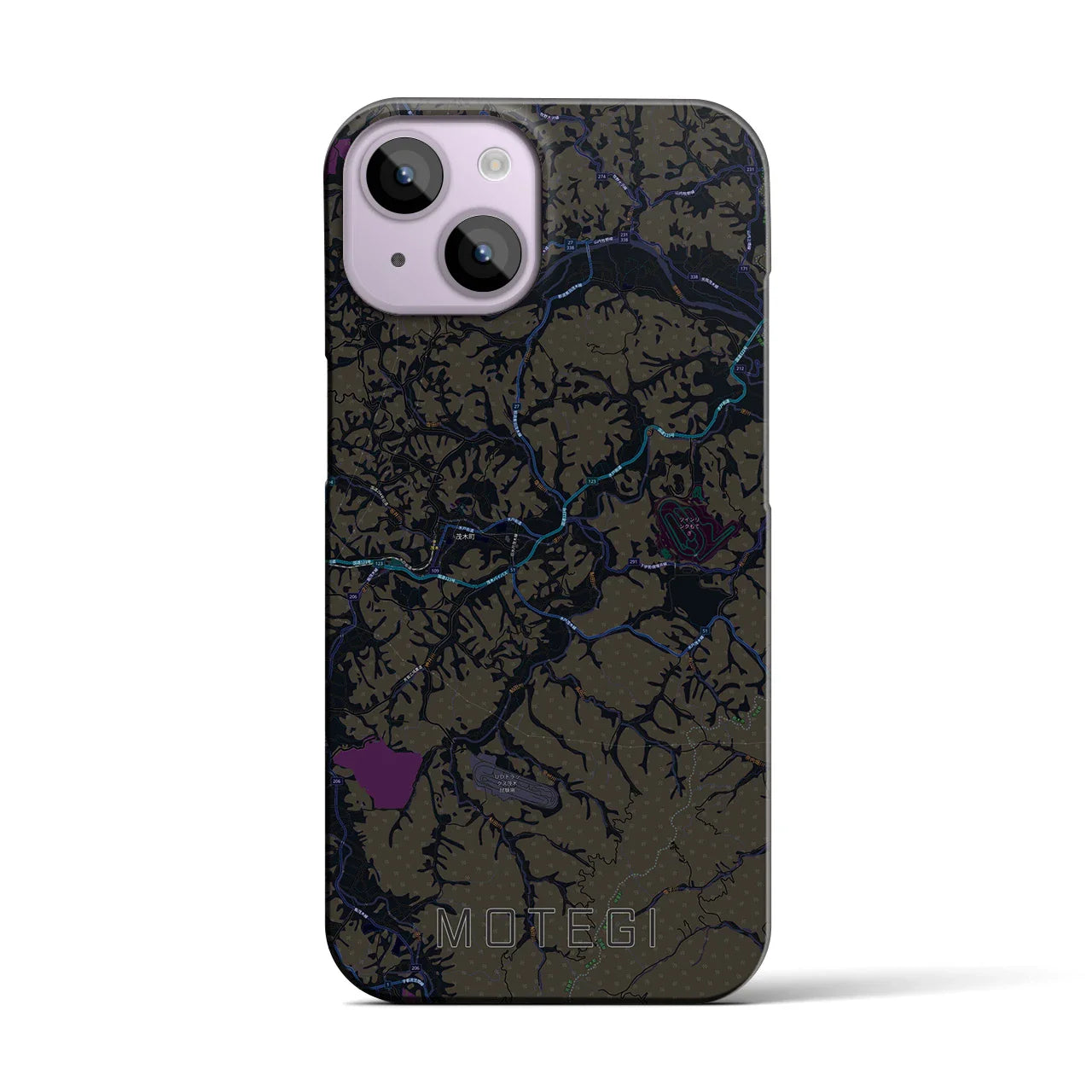 【茂木(栃木県)】地図柄iPhoneケース(バックカバータイプ)