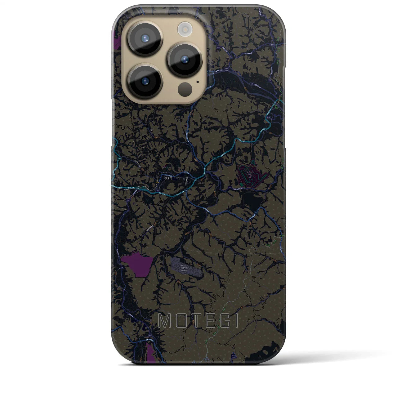 【茂木(栃木県)】地図柄iPhoneケース(バックカバータイプ)