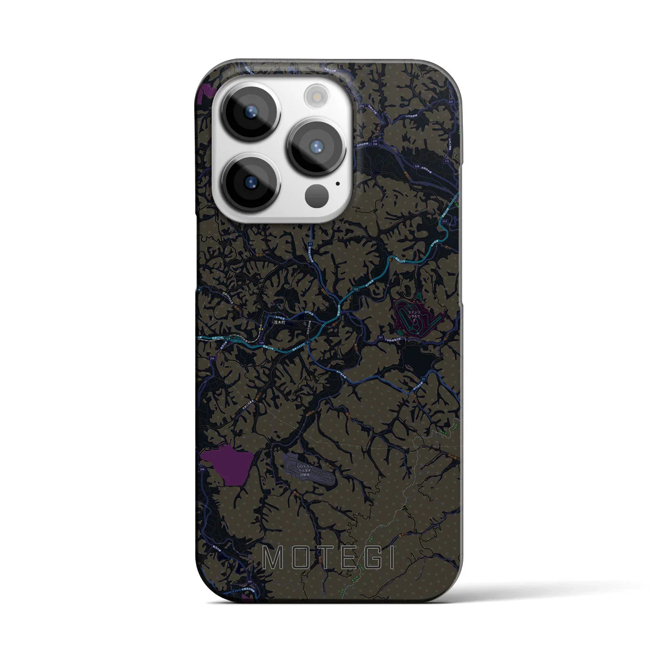 【茂木(栃木県)】地図柄iPhoneケース(バックカバータイプ)