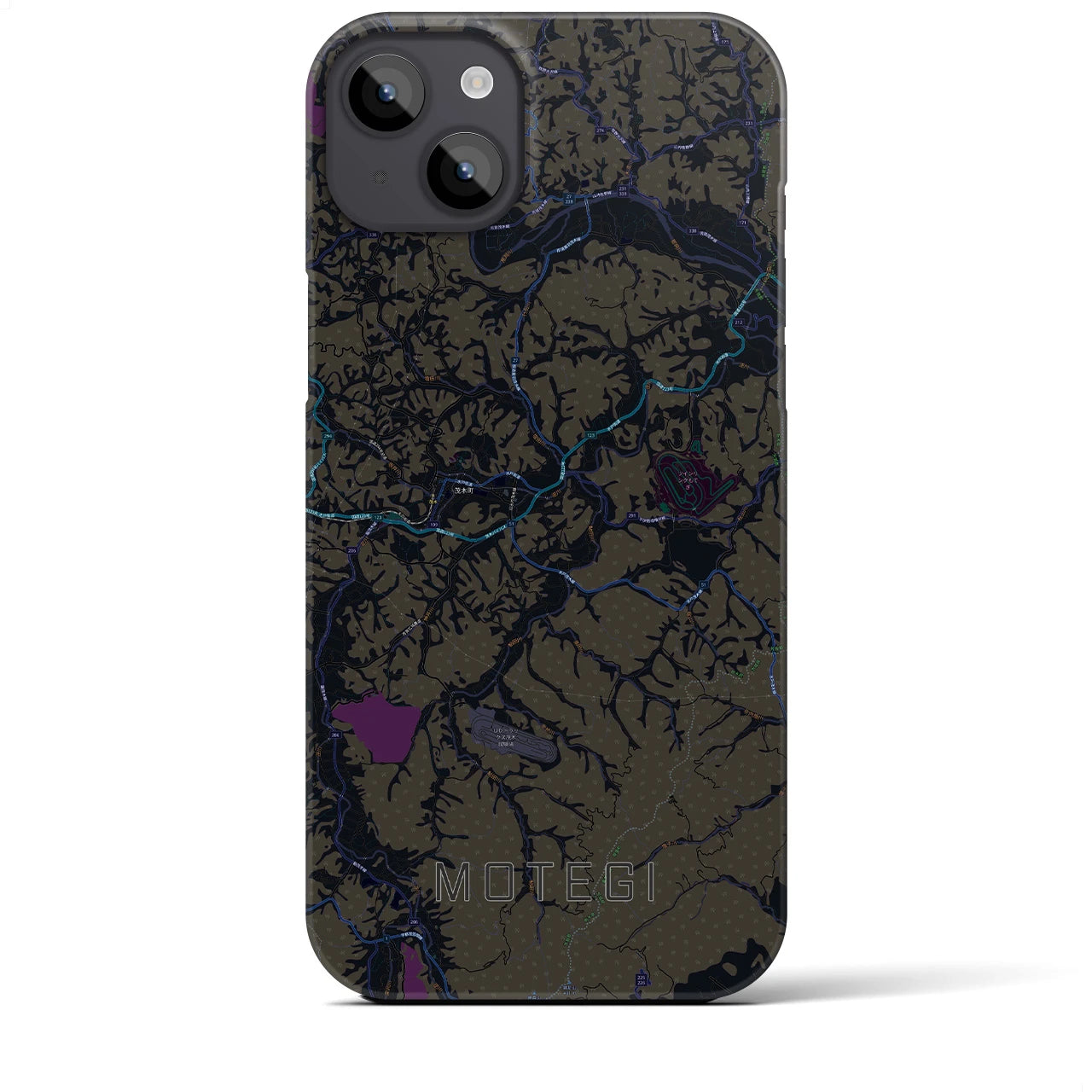 【茂木(栃木県)】地図柄iPhoneケース(バックカバータイプ)