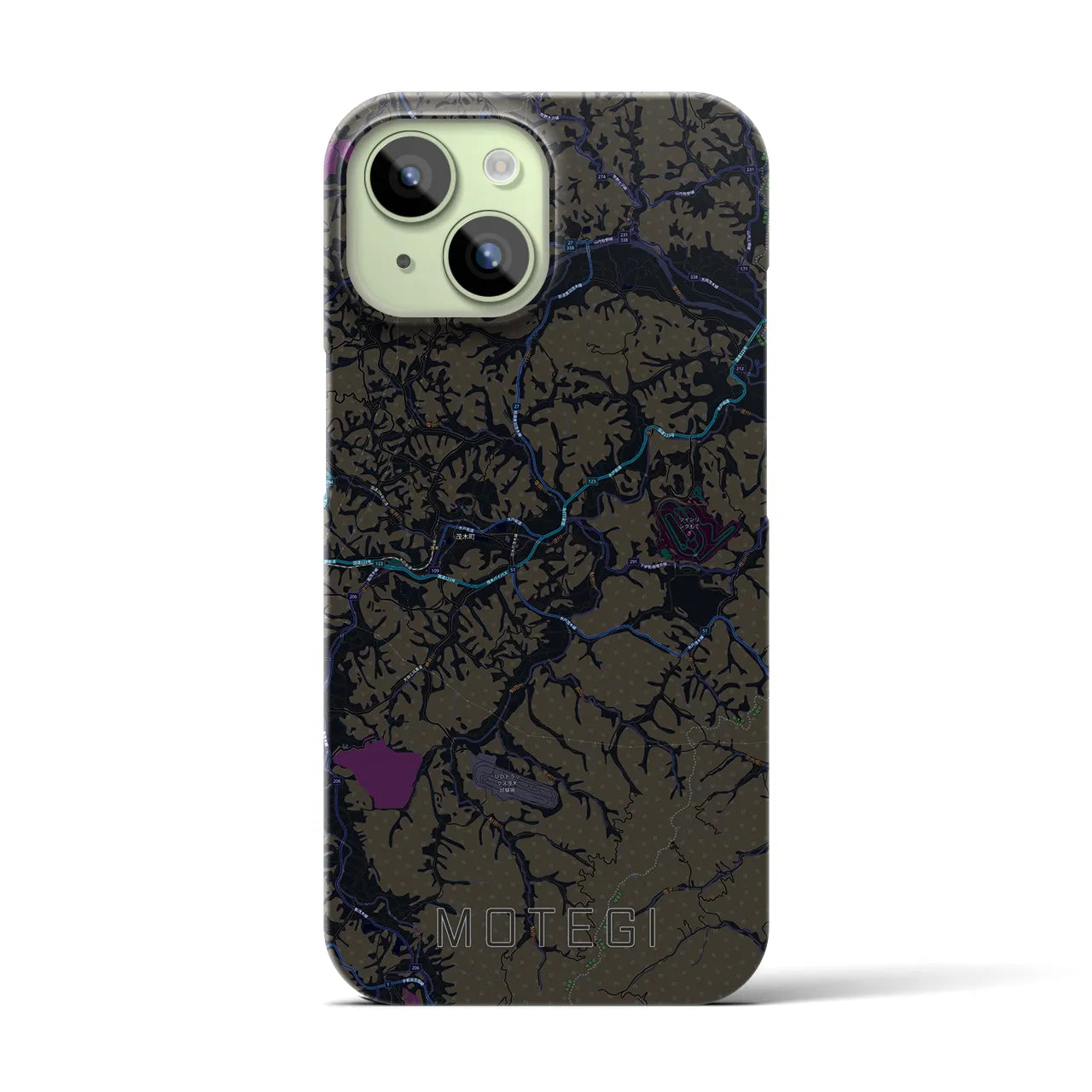 【茂木(栃木県)】地図柄iPhoneケース(バックカバータイプ)
