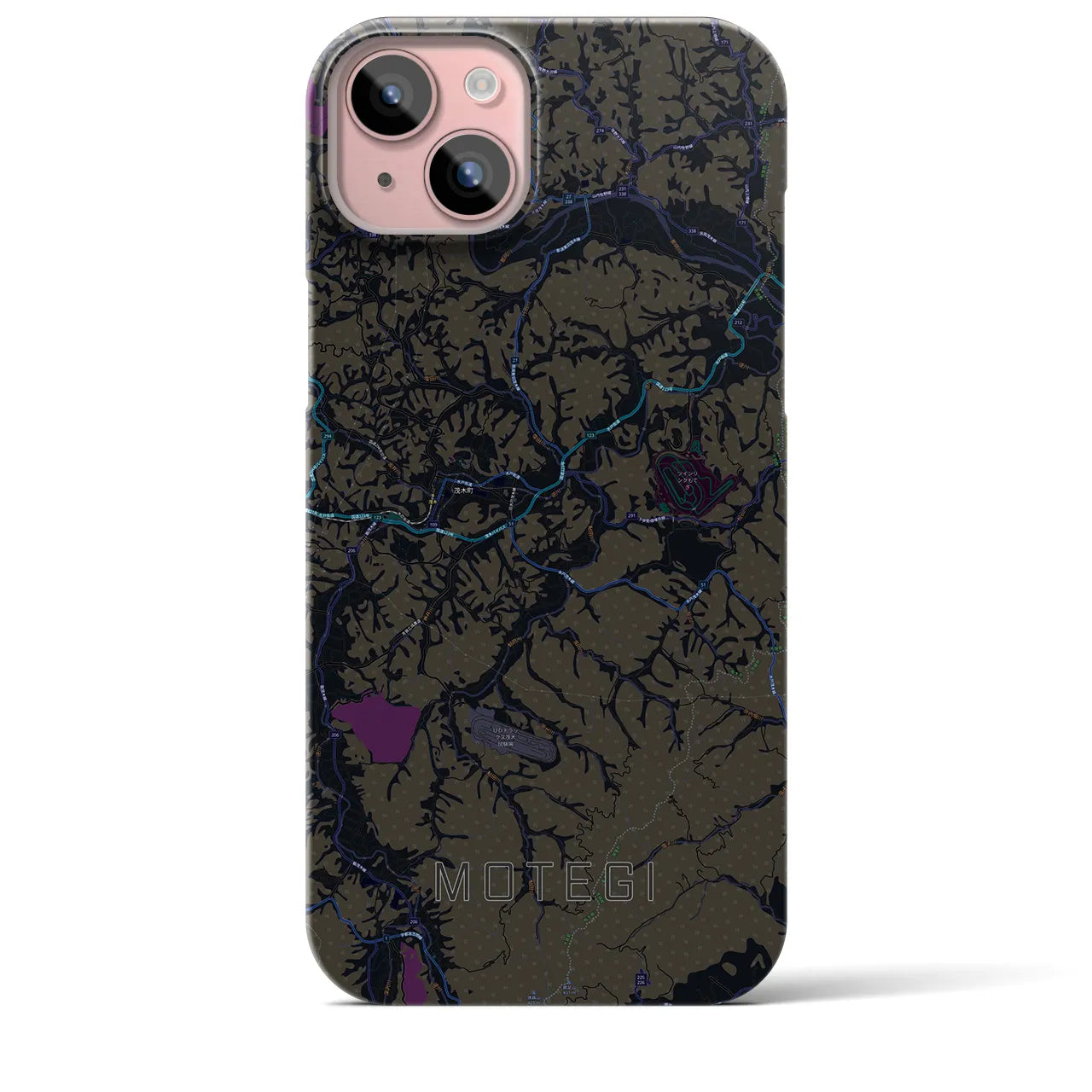 【茂木(栃木県)】地図柄iPhoneケース(バックカバータイプ)