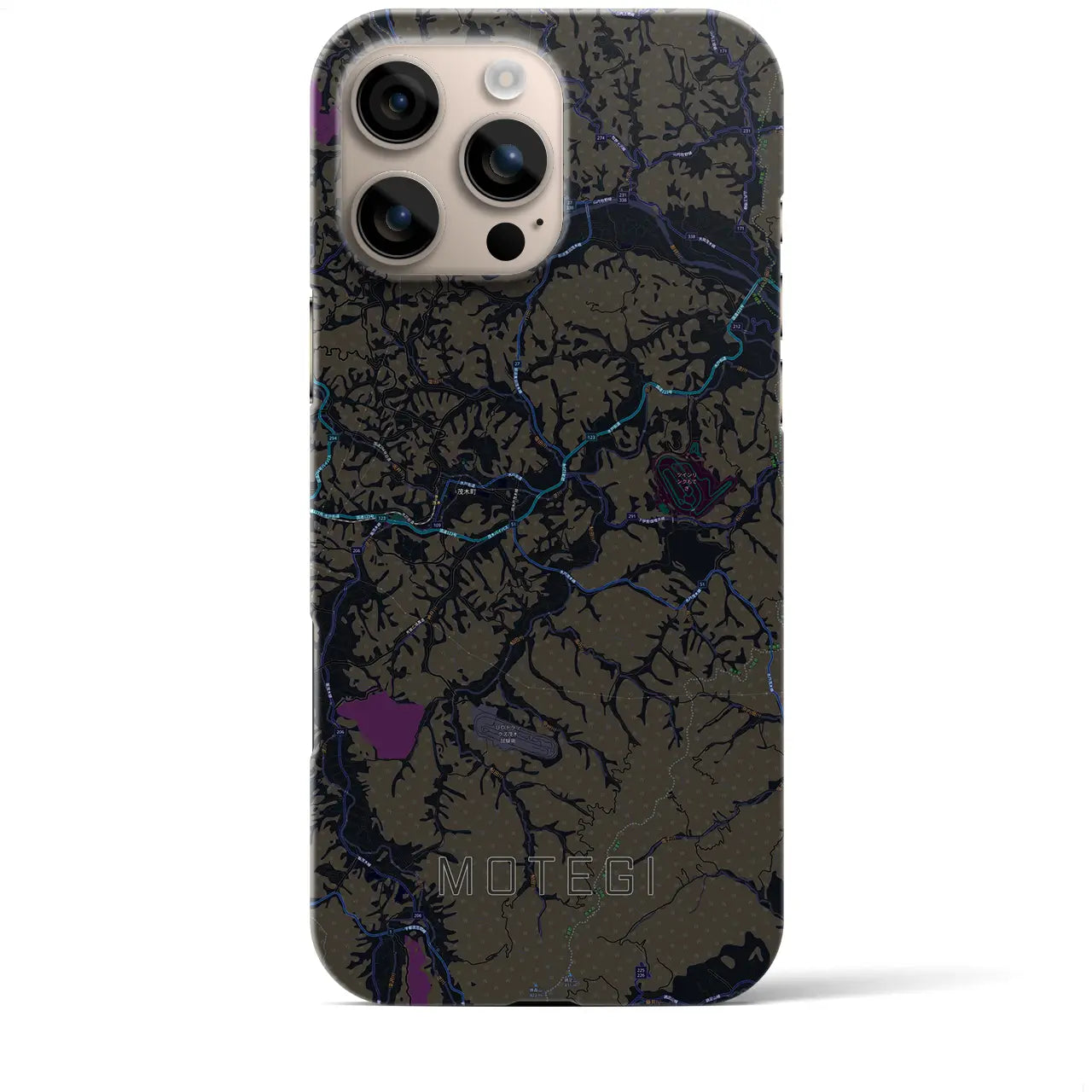 【茂木(栃木県)】地図柄iPhoneケース(バックカバータイプ)