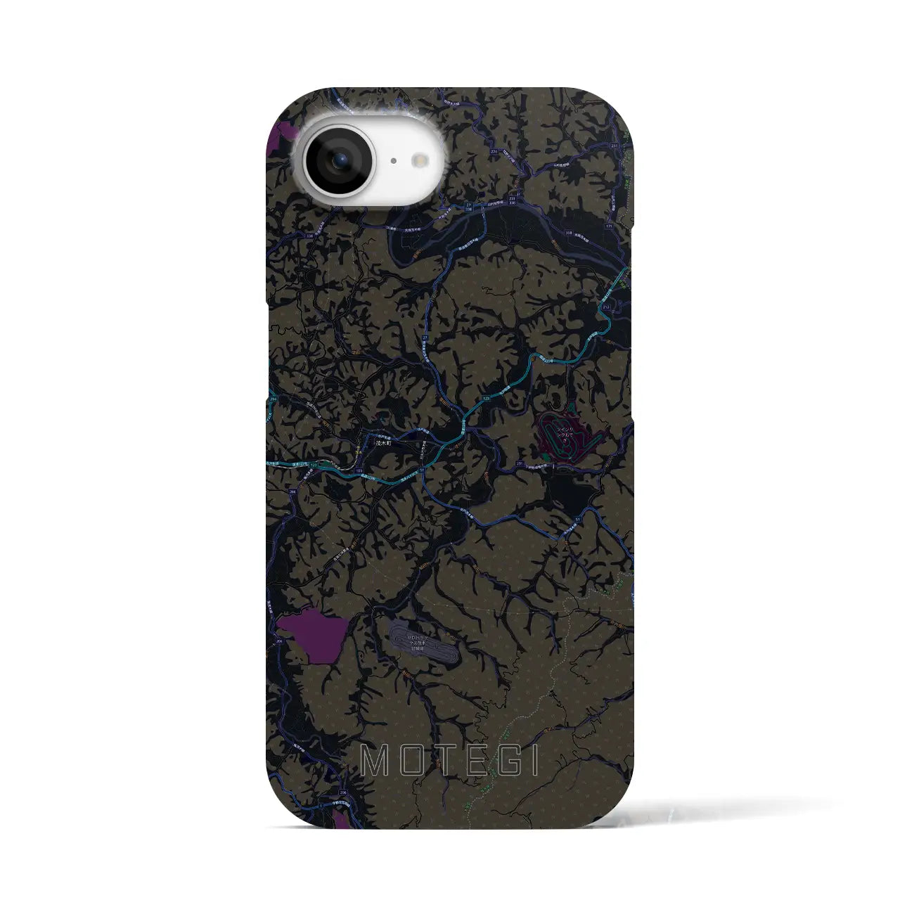 【茂木(栃木県)】地図柄iPhoneケース(バックカバータイプ)