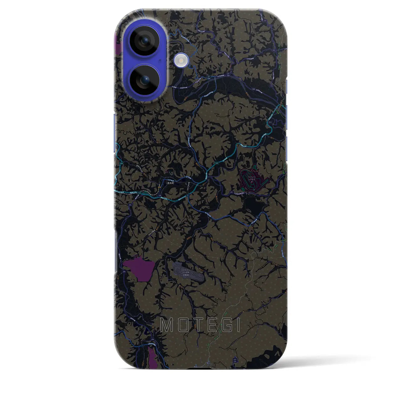 【茂木(栃木県)】地図柄iPhoneケース(バックカバータイプ)