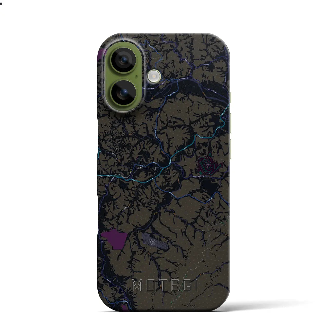 【茂木(栃木県)】地図柄iPhoneケース(バックカバータイプ)