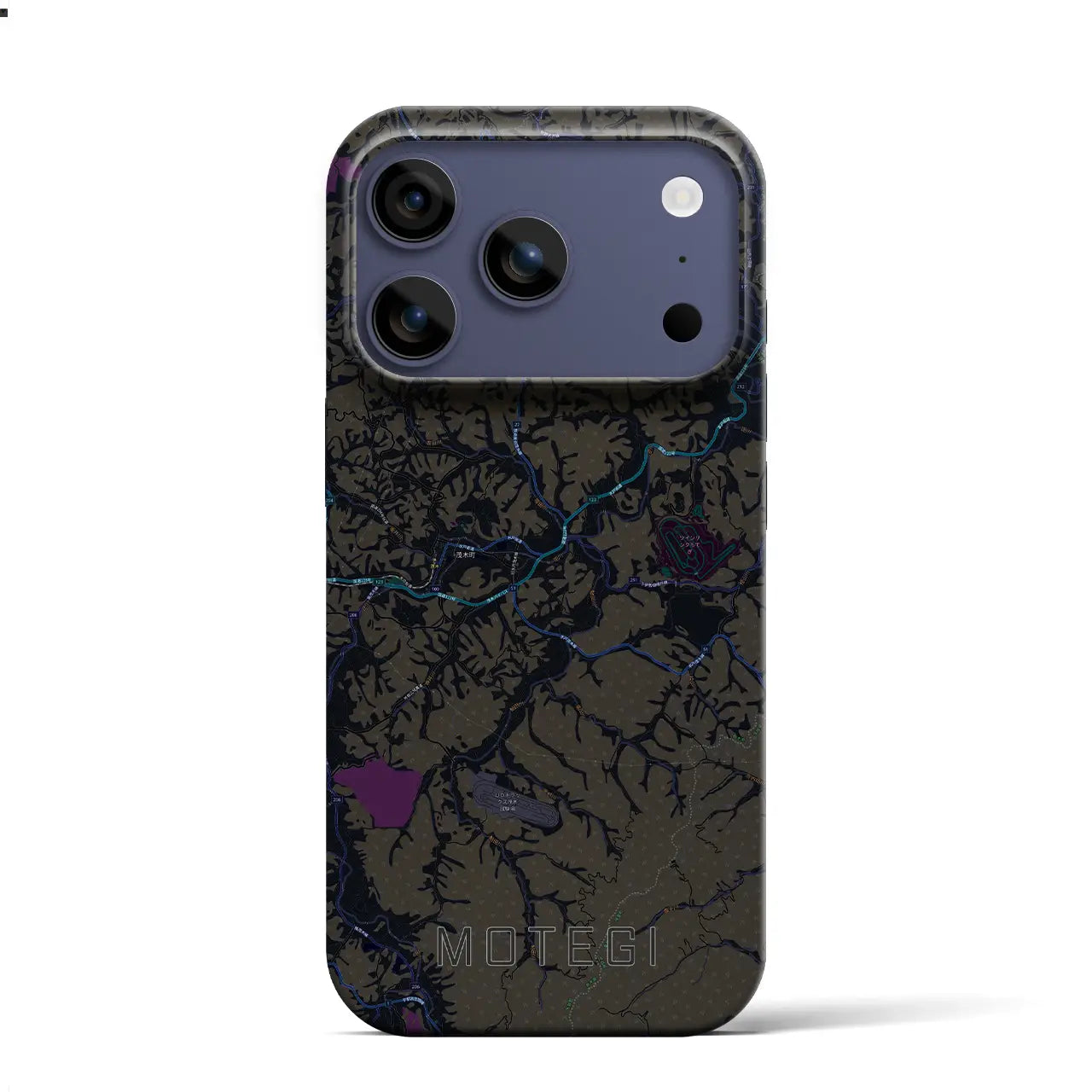 【茂木(栃木県)】地図柄iPhoneケース(バックカバータイプ)