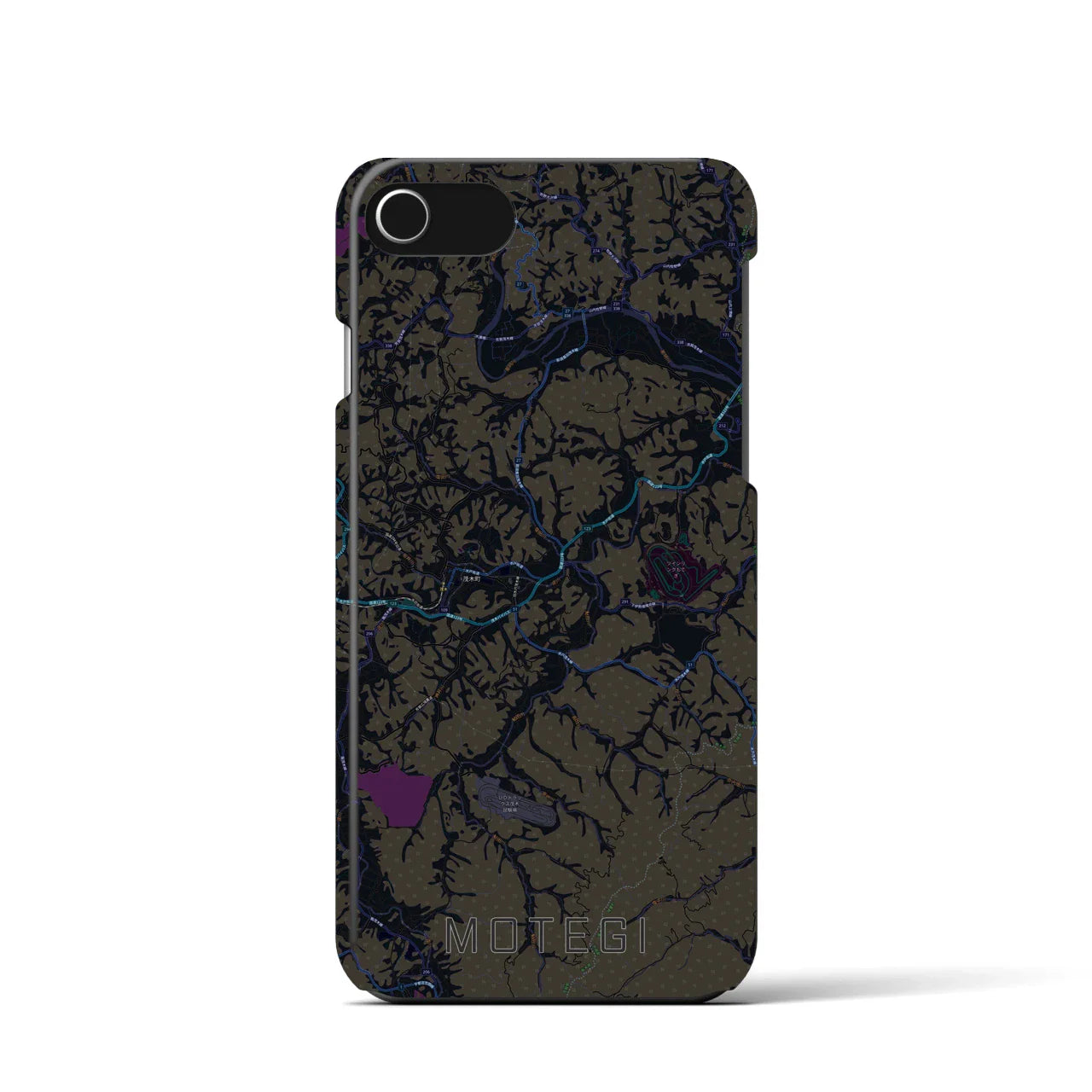 【茂木(栃木県)】地図柄iPhoneケース(バックカバータイプ)