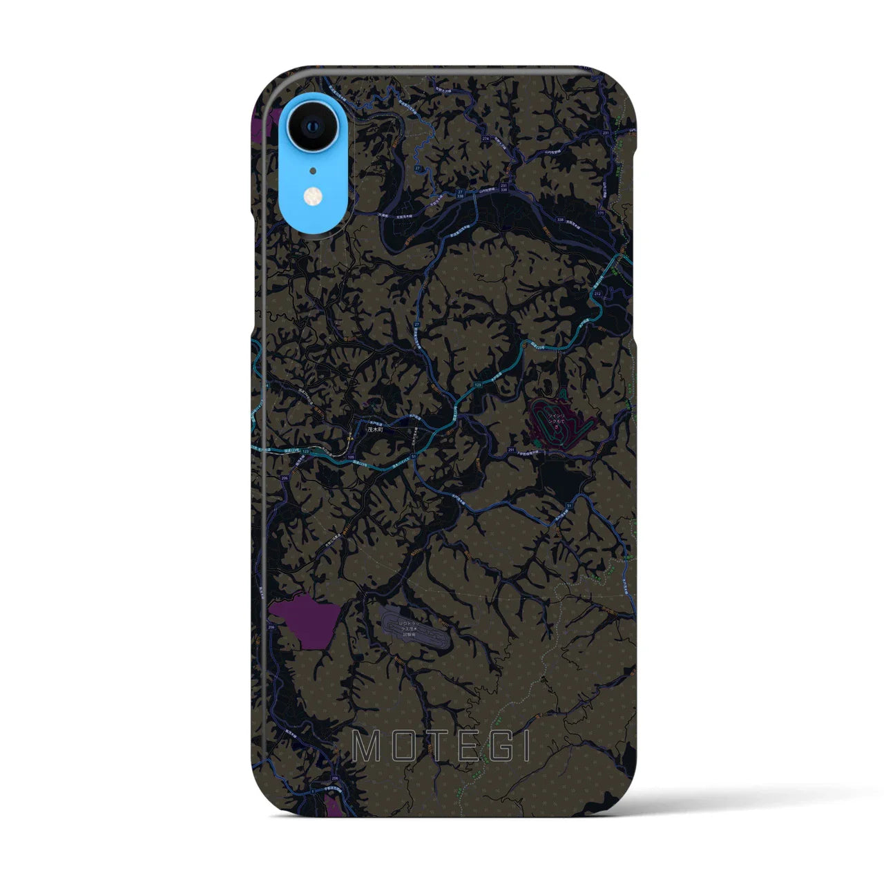 【茂木(栃木県)】地図柄iPhoneケース(バックカバータイプ)