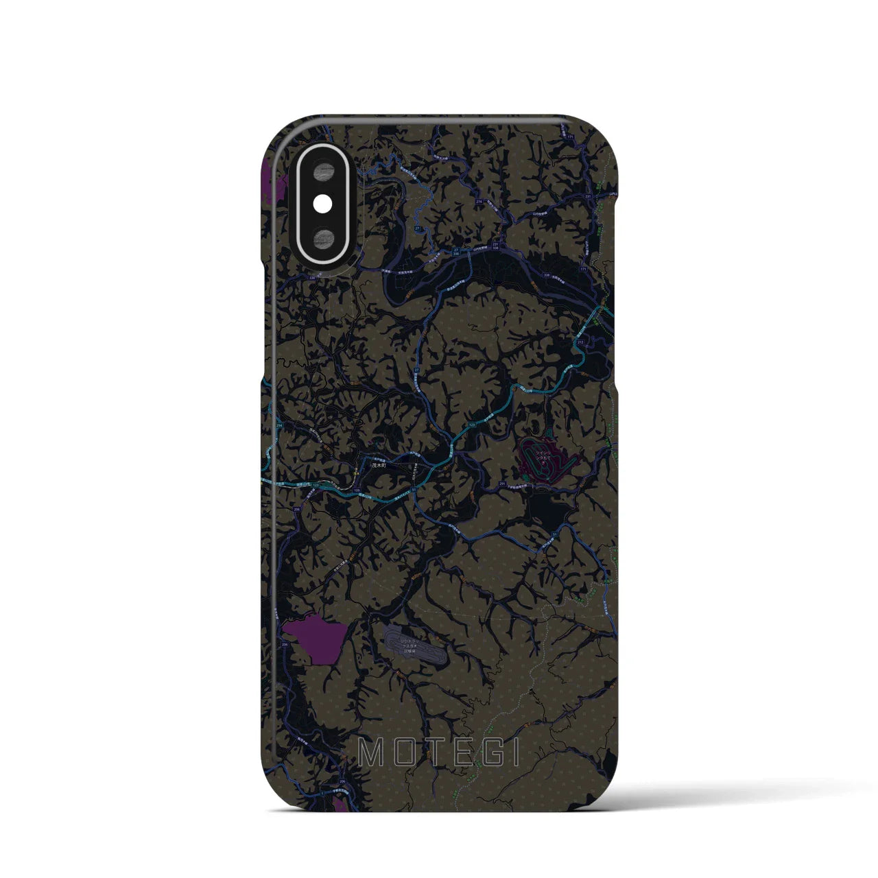 【茂木(栃木県)】地図柄iPhoneケース(バックカバータイプ)