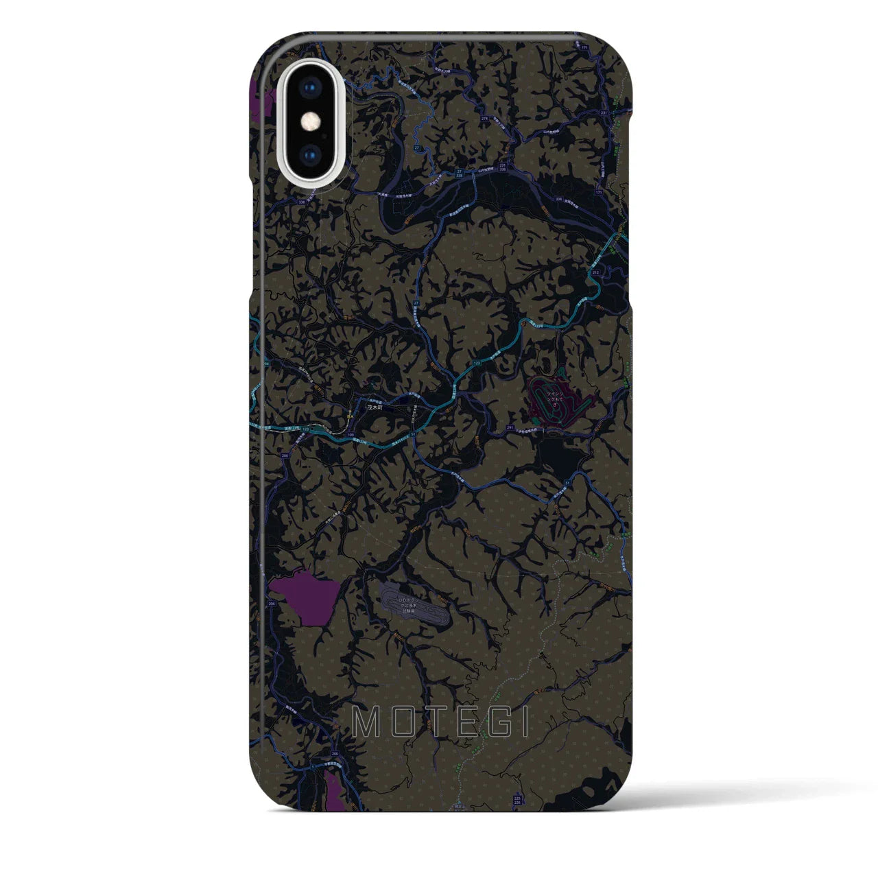 【茂木(栃木県)】地図柄iPhoneケース(バックカバータイプ)