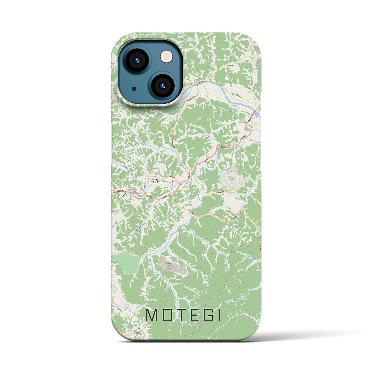 【茂木(栃木県)】地図柄iPhoneケース(バックカバータイプ)